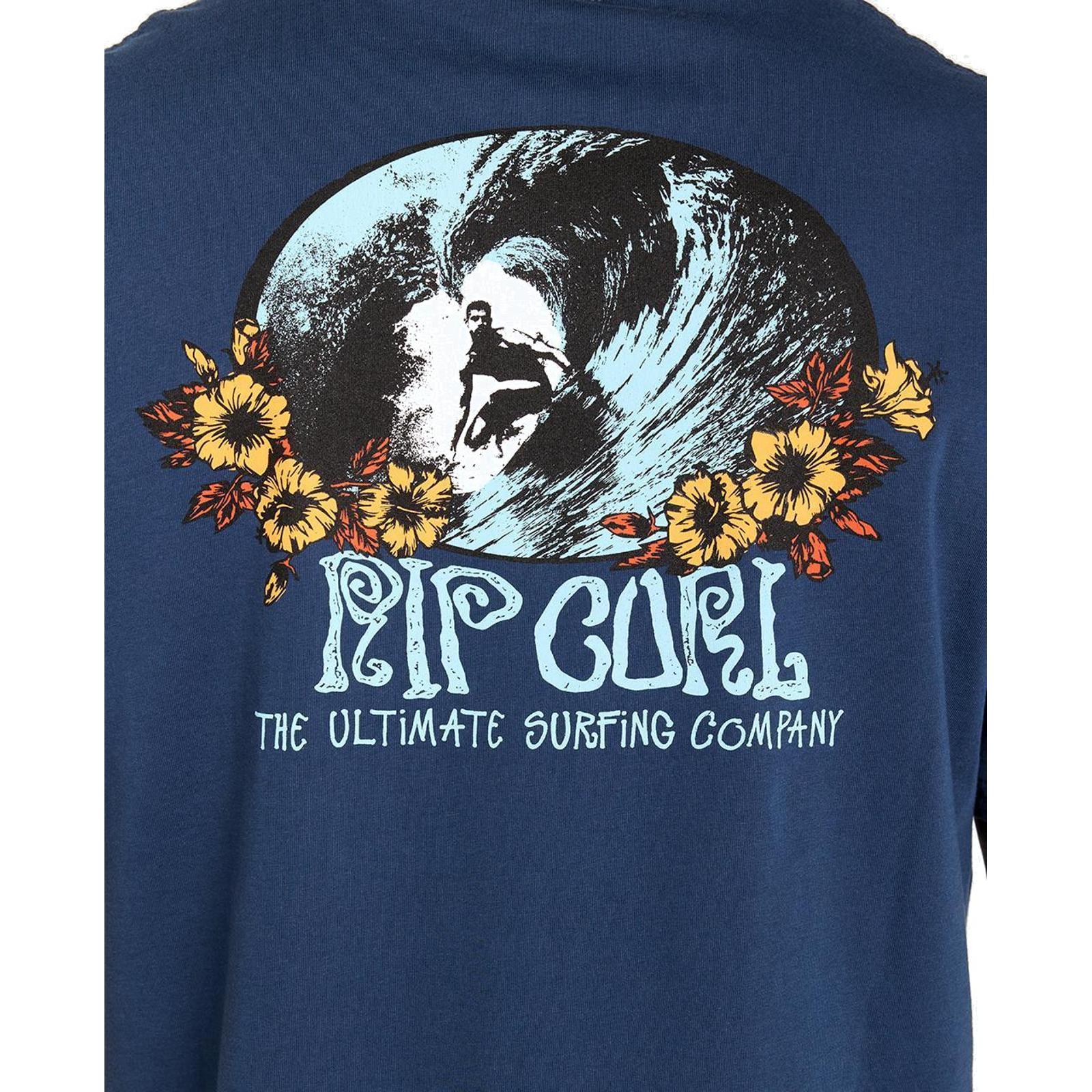 Rip Curl Mens Surf Paradise F&B Short Sleeve T-Shirt - Smokey Grape - Image 12