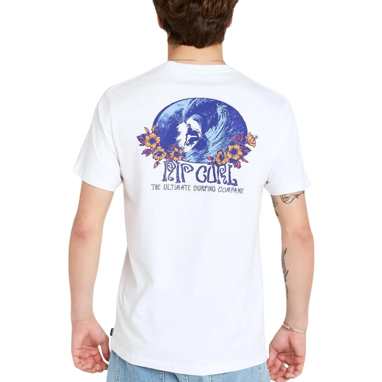 Rip Curl Mens Surf Paradise F&B Short Sleeve T-Shirt - Smokey Grape - Image 17