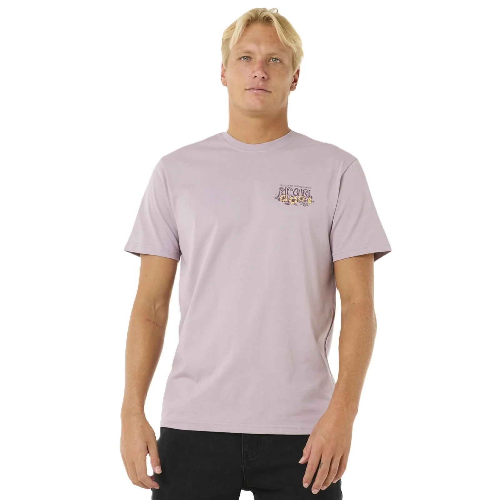 Rip Curl Mens Surf Paradise F&B Short Sleeve T-Shirt - Smokey Grape - Image 6