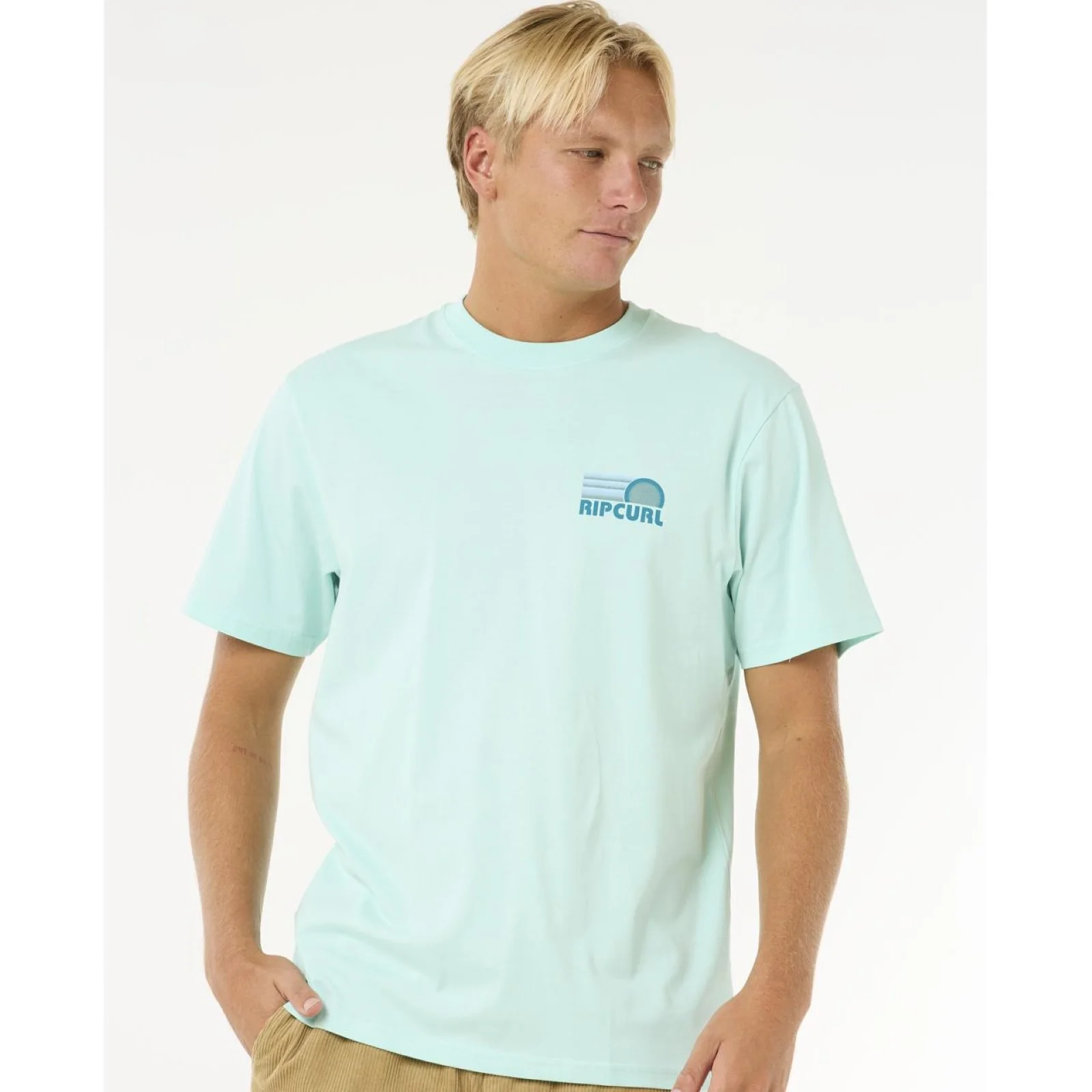 Rip Curl Mens Surf Revival Stacked Short Sleeve T-Shirt - Image 15