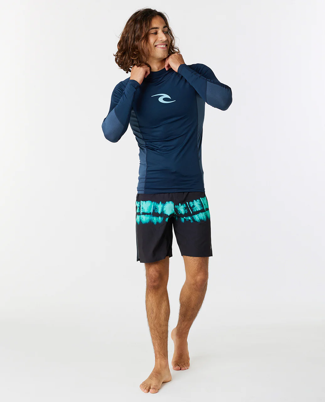 Rip Curl Mens Waves UPF 50 Perf Long Sleeve Rash Vest - Image 35