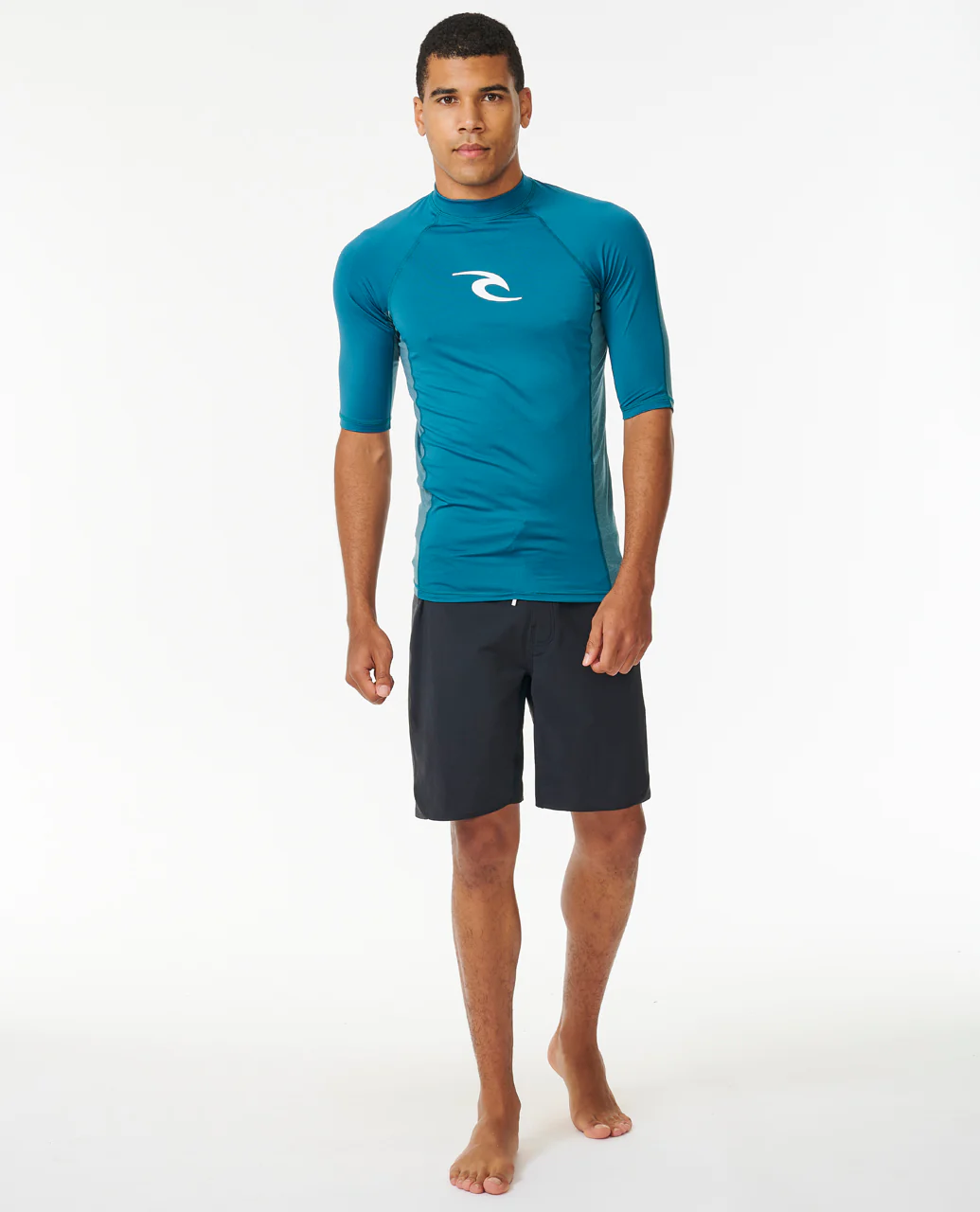 Rip Curl Mens Waves UPF 50 Perf Short Sleeve Rash Vest - Image 33