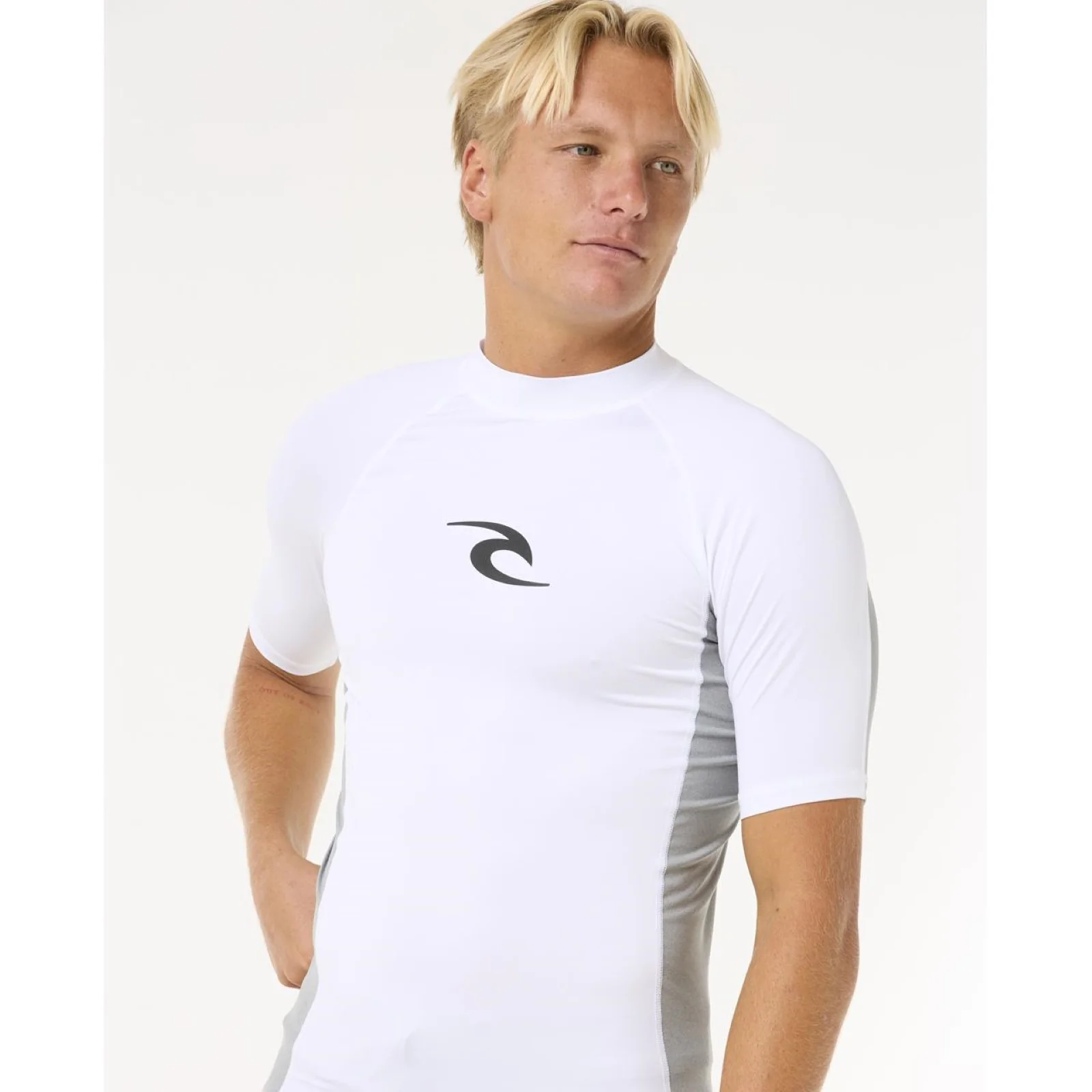 Rip Curl Mens Waves UPF 50 Perf Short Sleeve Rash Vest - Image 36
