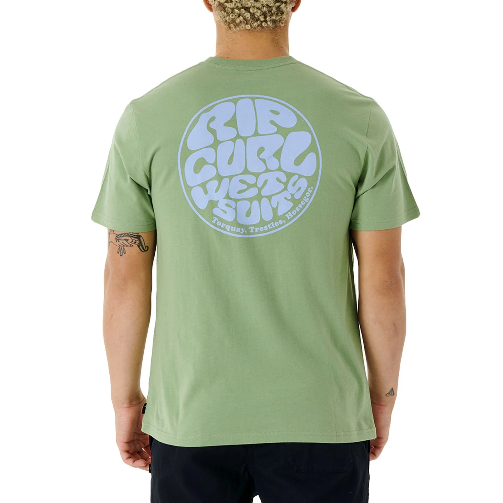 Rip Curl Mens Wetsuit Icon Crew Neck Cotton T-Shirt - Image 2