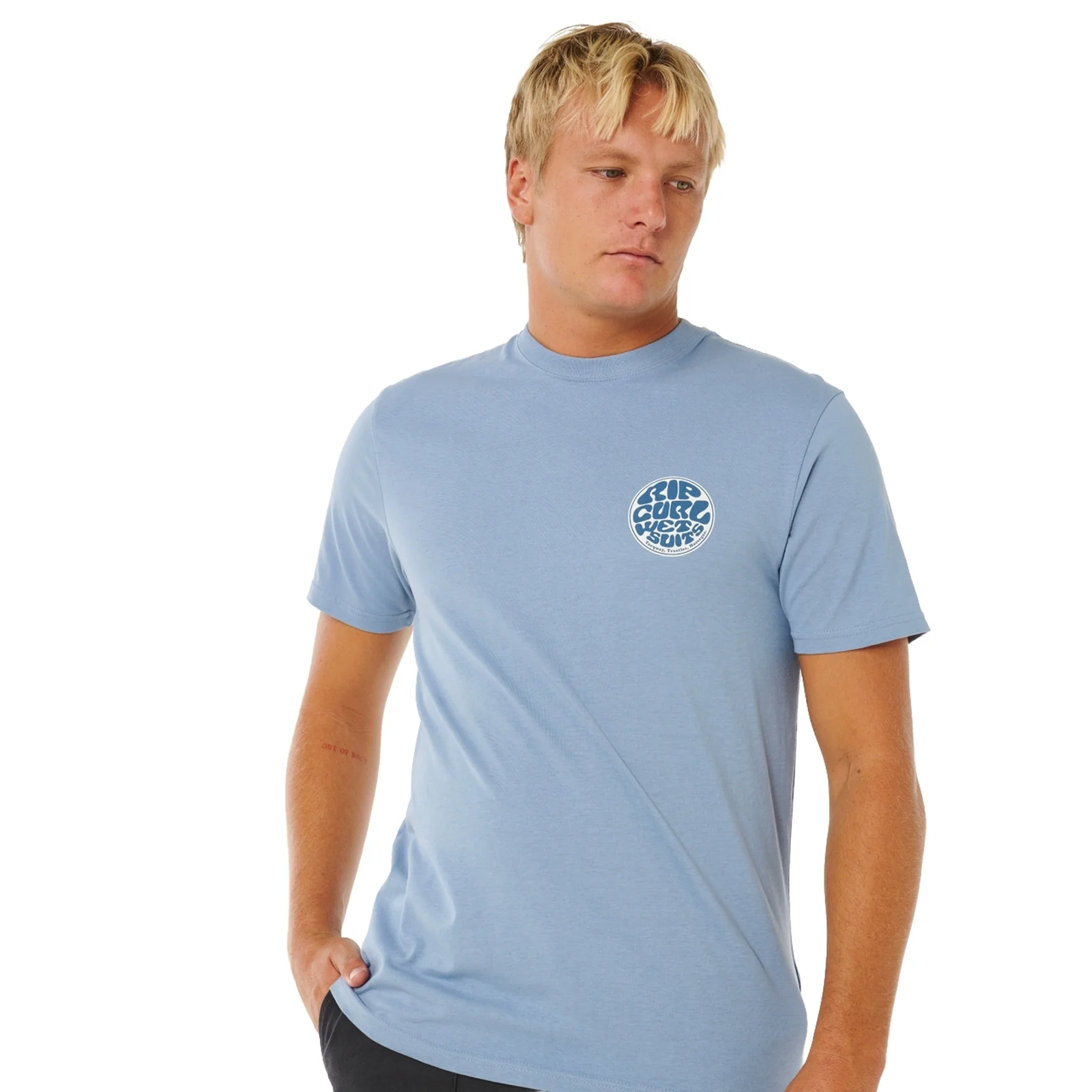 Rip Curl Mens Wettie Passage Icon Short Sleeve T-Shirt - Image 35