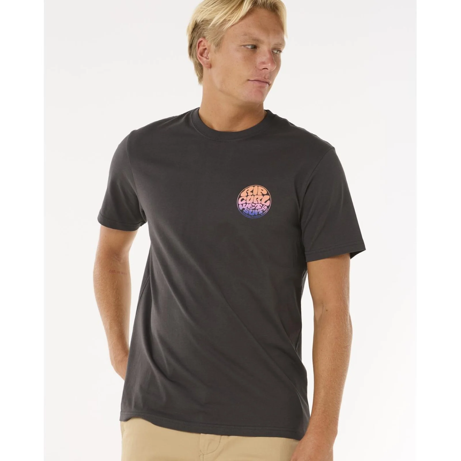 Rip Curl Mens Wettie Passage Icon Short Sleeve T-Shirt - Image 56