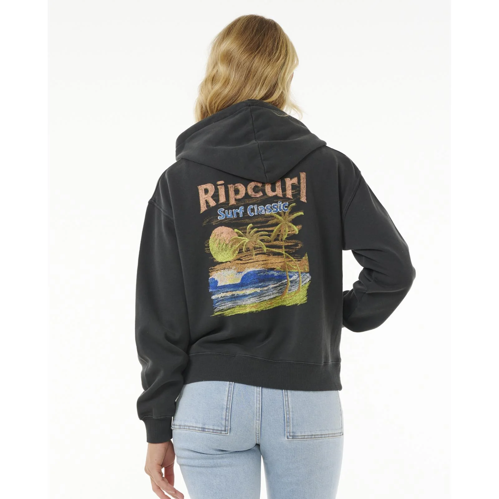 Rip Curl Womens High Tide Scenic Relaxed Fit Full Zip Jacket - Image 5