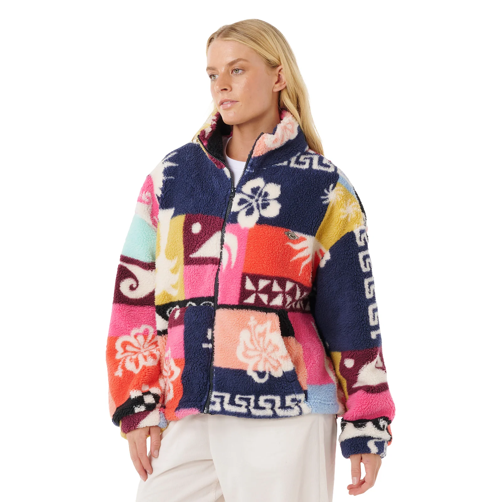 Rip Curl Womens Keepsakes Print Storm Polar Half Zip Fleece - Image 2
