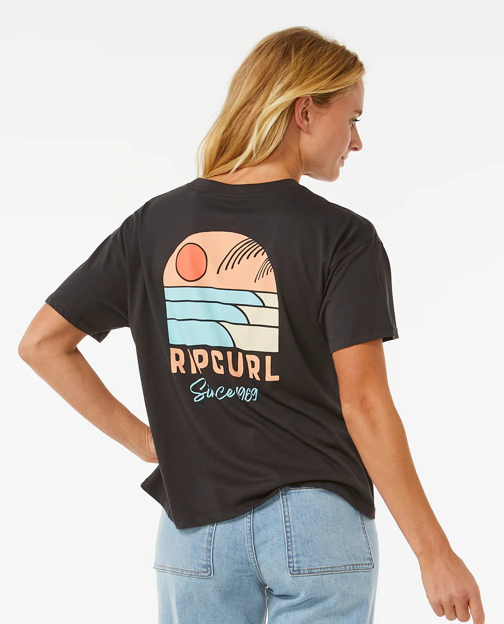 Rip Curl Womens Line Up Short Sleeve T-Shirt - Image 10