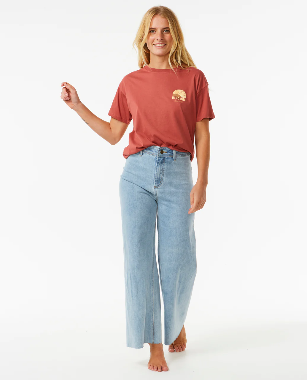 Rip Curl Womens Line Up Short Sleeve T-Shirt - Image 12