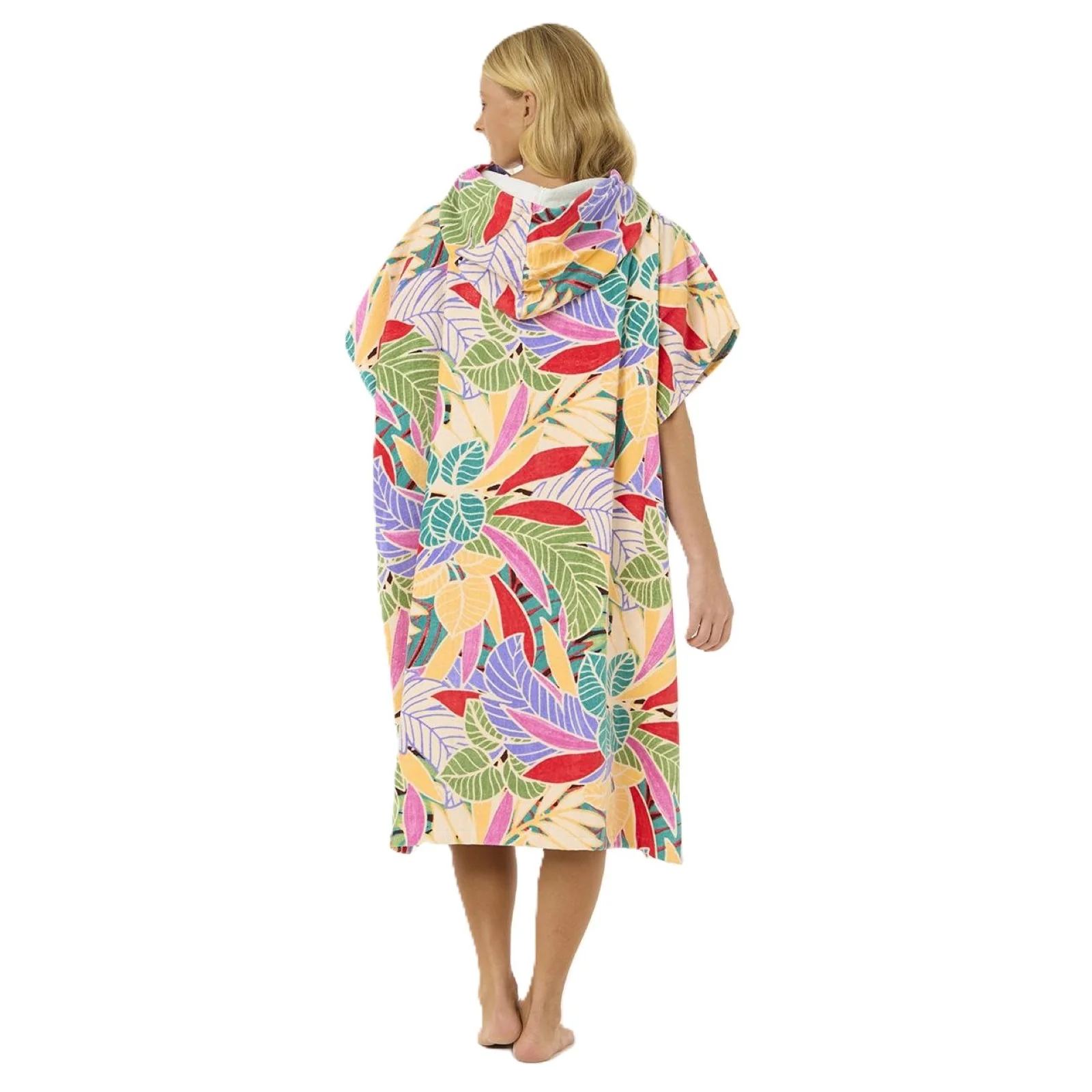 Rip Curl Womens Mixed Floral Print Storm Hooded Towel Poncho - Image 14