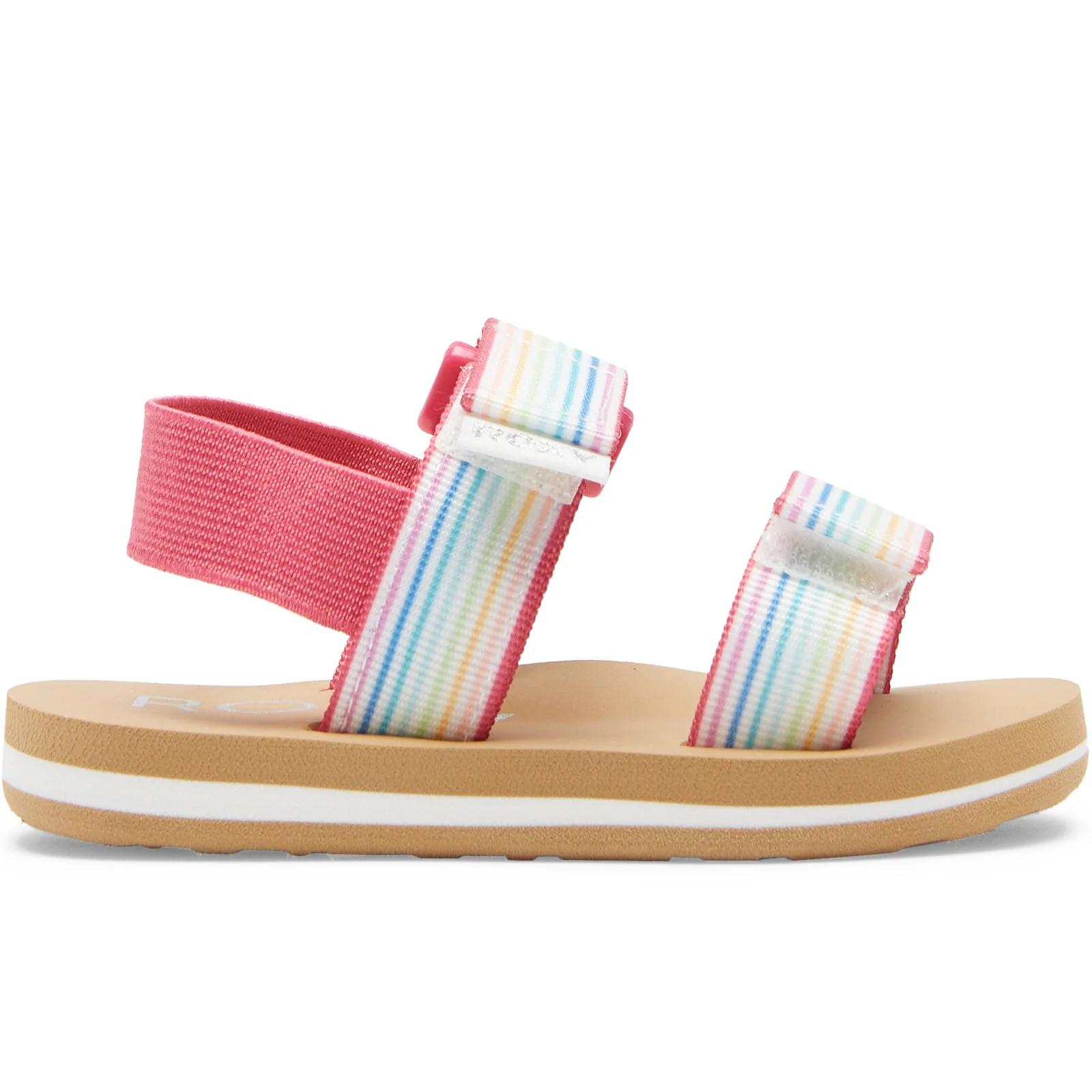 Roxy Infant Kids Cage Strappy Floral Flip Flops Sandals - Image 12