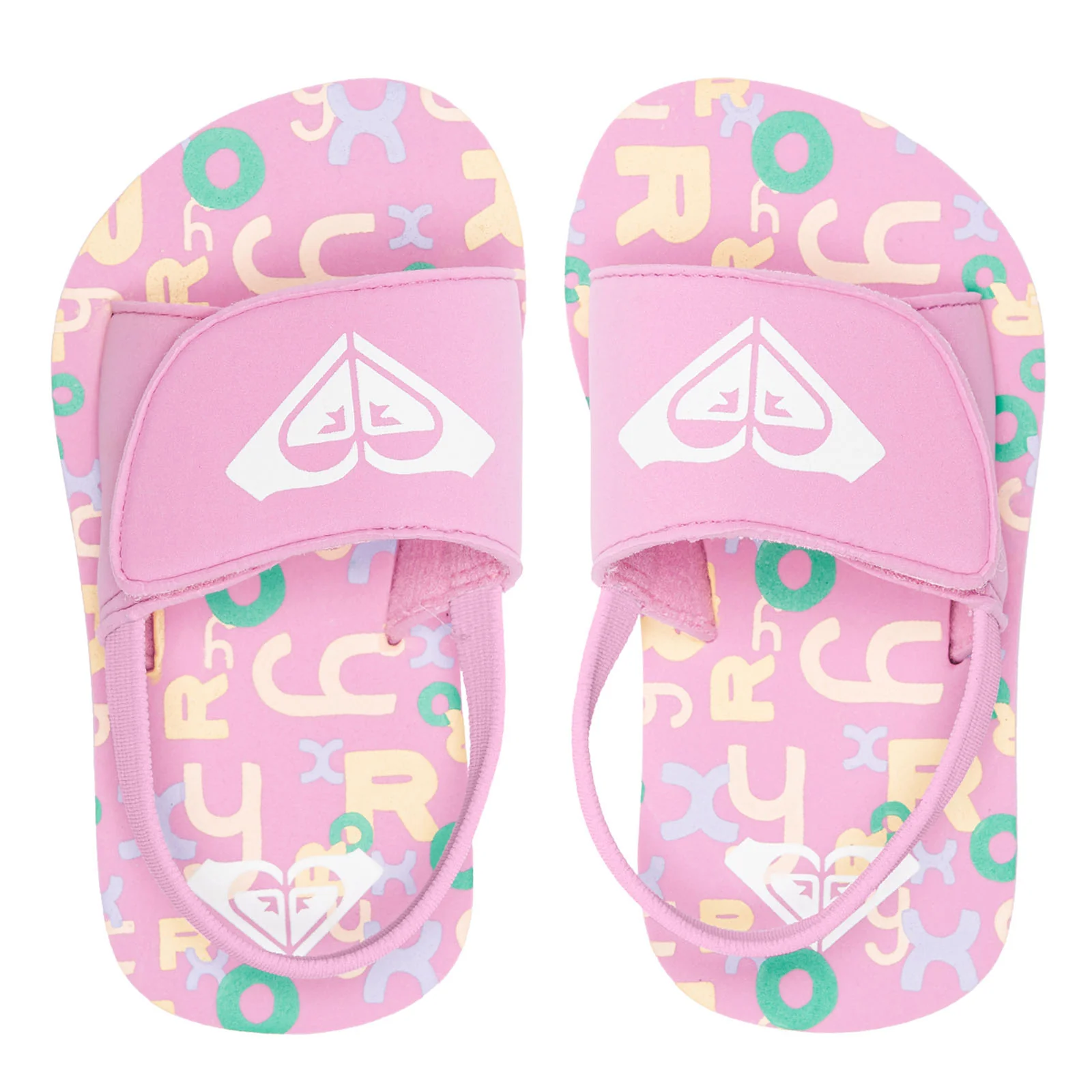 Roxy Infant Kids Finn Strappy Floral Flip Flops Sandals - Image 8