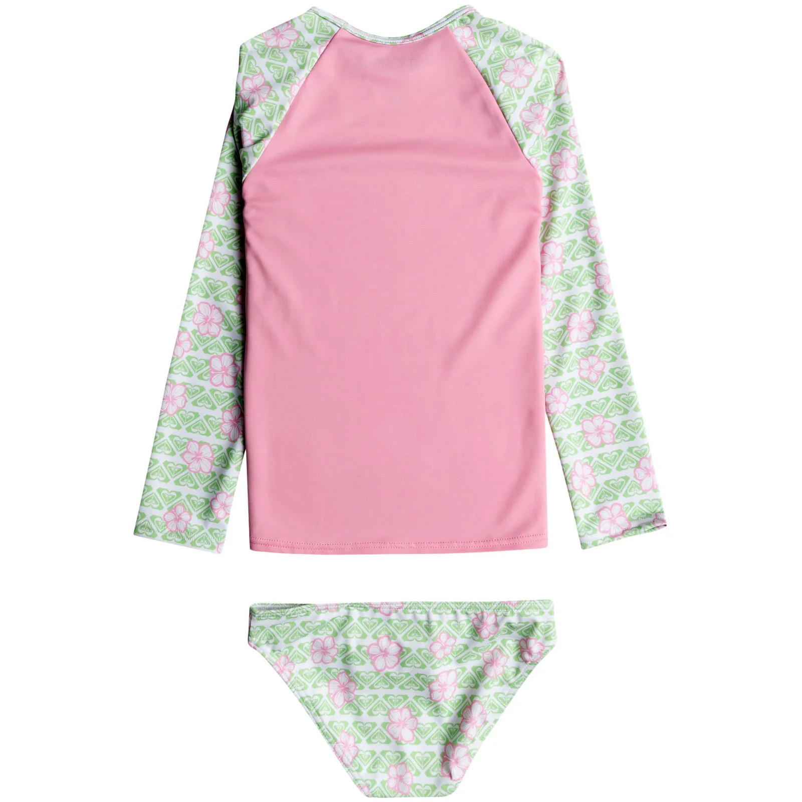 Roxy Kids Hibiline UPF 50+ UV Protect Two-Piece Long Sleeve Rash Vest - Image 2