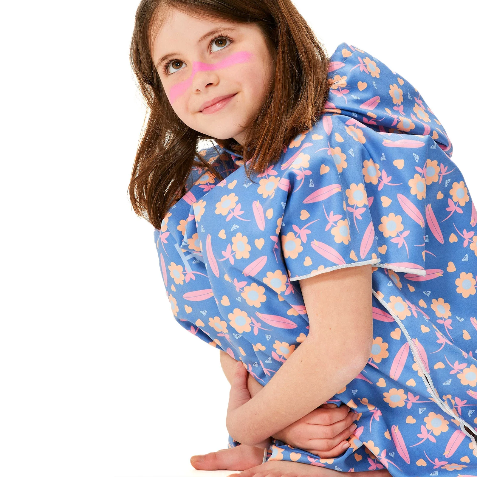 Roxy Kids Paradise Sunrise Hooded Towel Poncho - Ultramarine - Image 4
