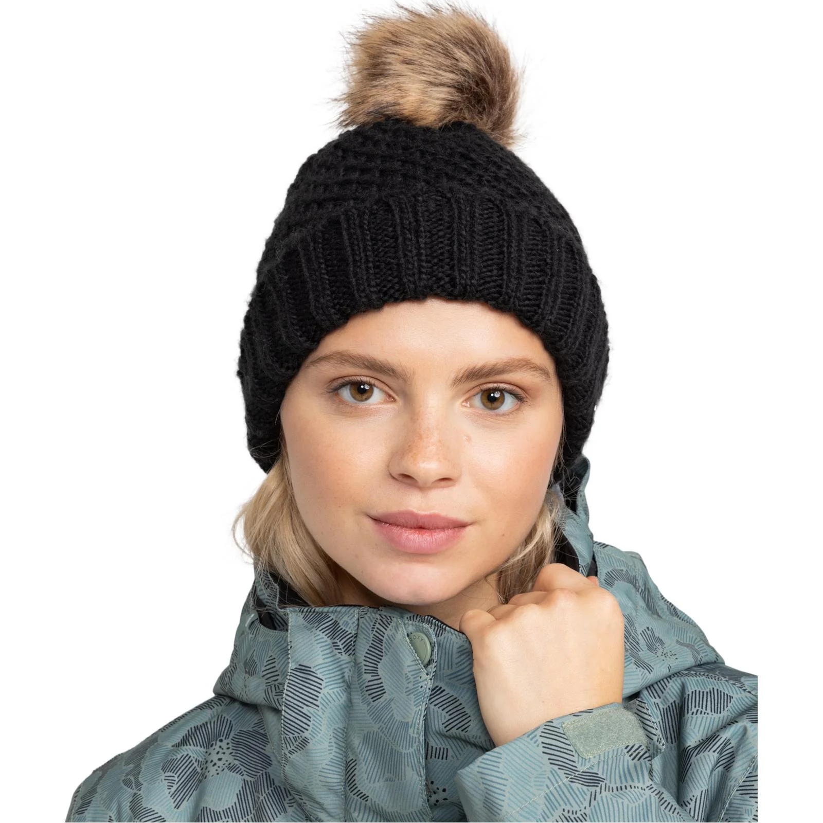 Roxy Womens Blizzard Bobble Hat - Image 6
