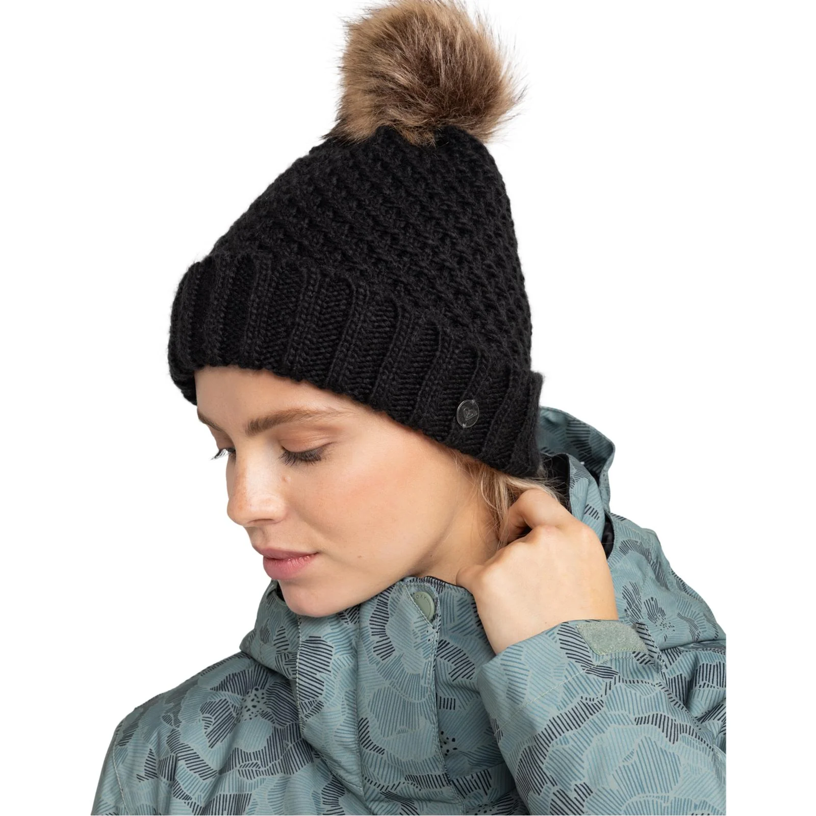 Roxy Womens Blizzard Bobble Hat - Image 8