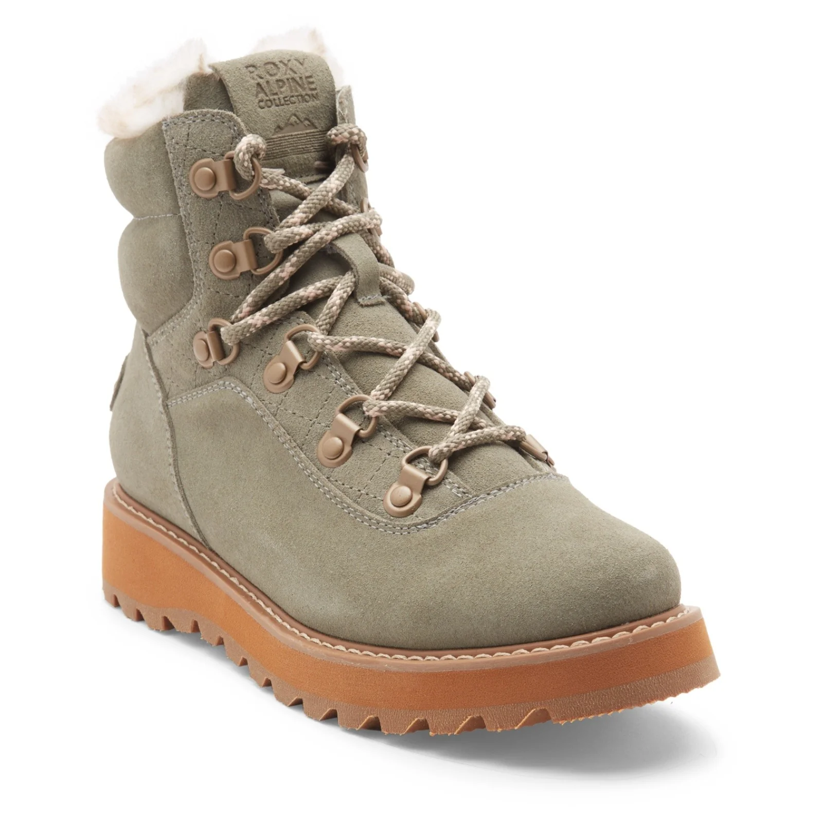 Roxy Womens Bradie Thermal Insulated Leather Snow Boots - Image 3