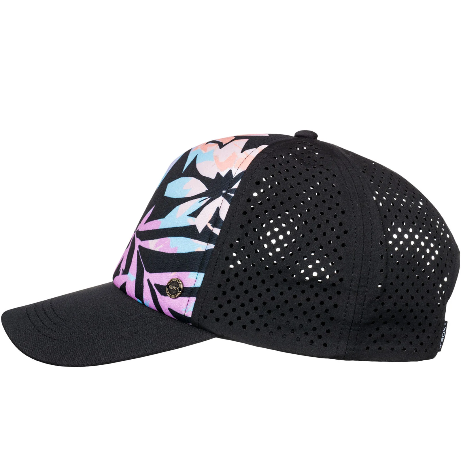 Roxy Womens California Electric Mesh Trucker Baseball Cap Anthracite - Image 3