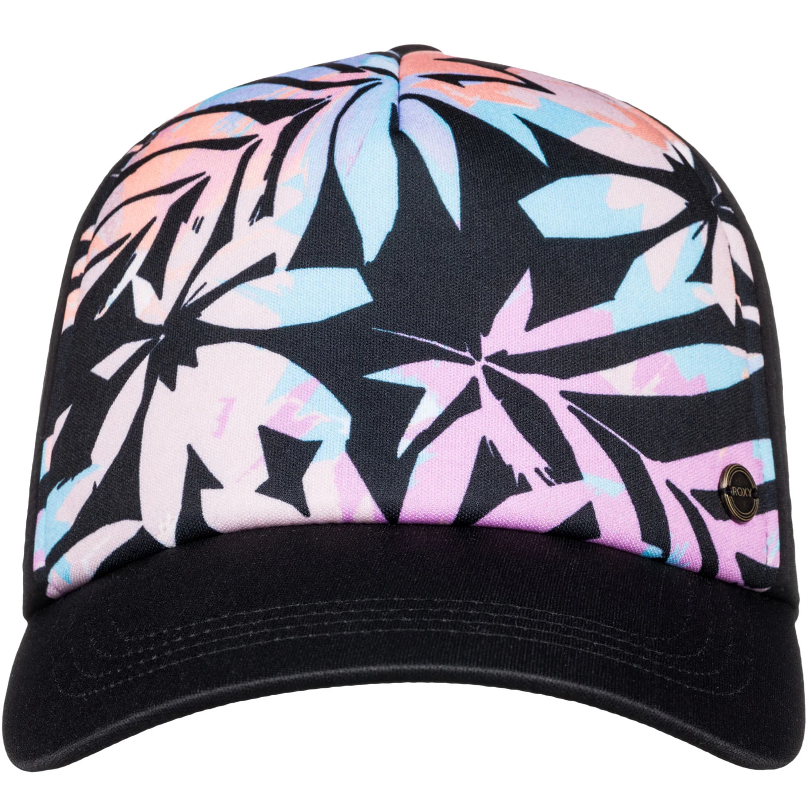 Roxy Womens California Electric Mesh Trucker Baseball Cap Anthracite - Image 4