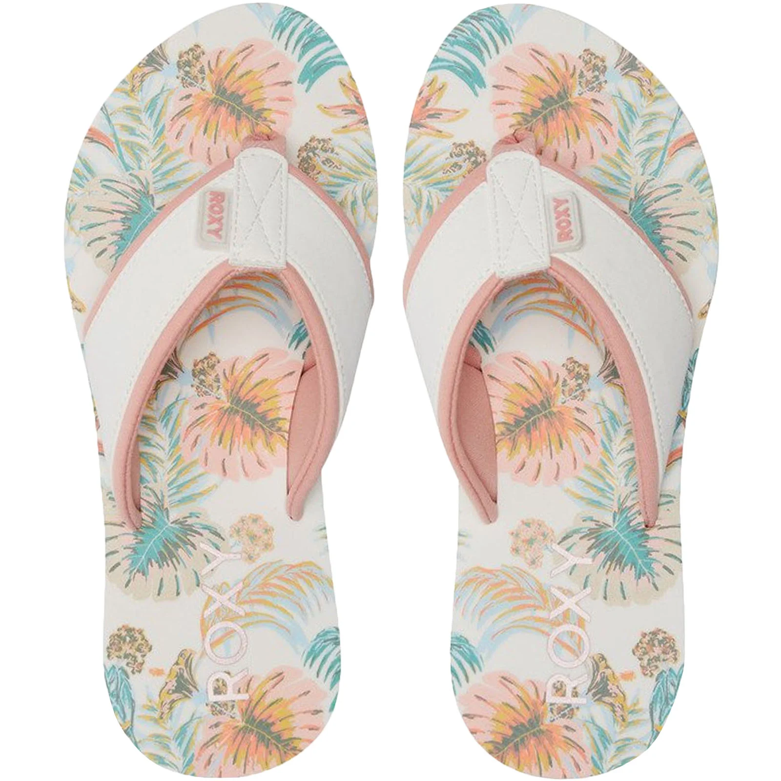 Roxy Womens Coastin Floral Flip Flops - Image 3
