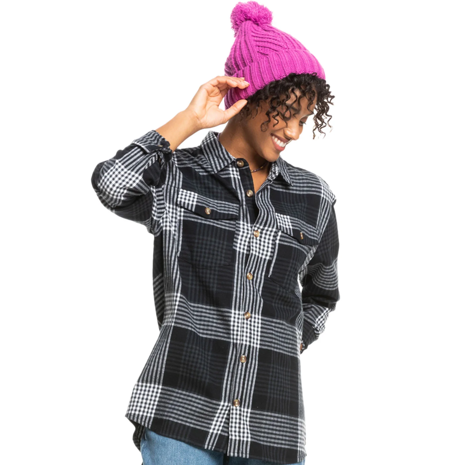 Roxy Womens Cosy Sundown Knitted Bobble Hat - Image 8