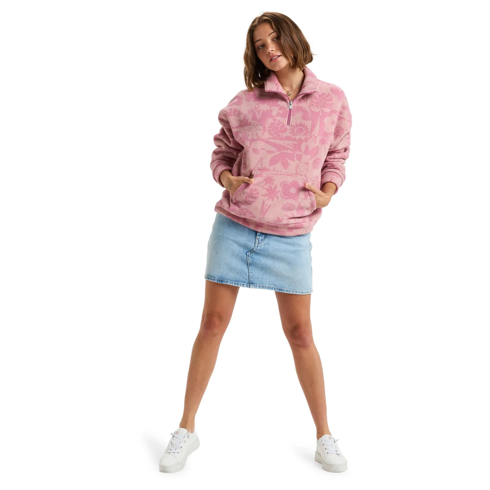 Roxy Womens Live Out Loud Half Zip Polar Fleece - Image 6