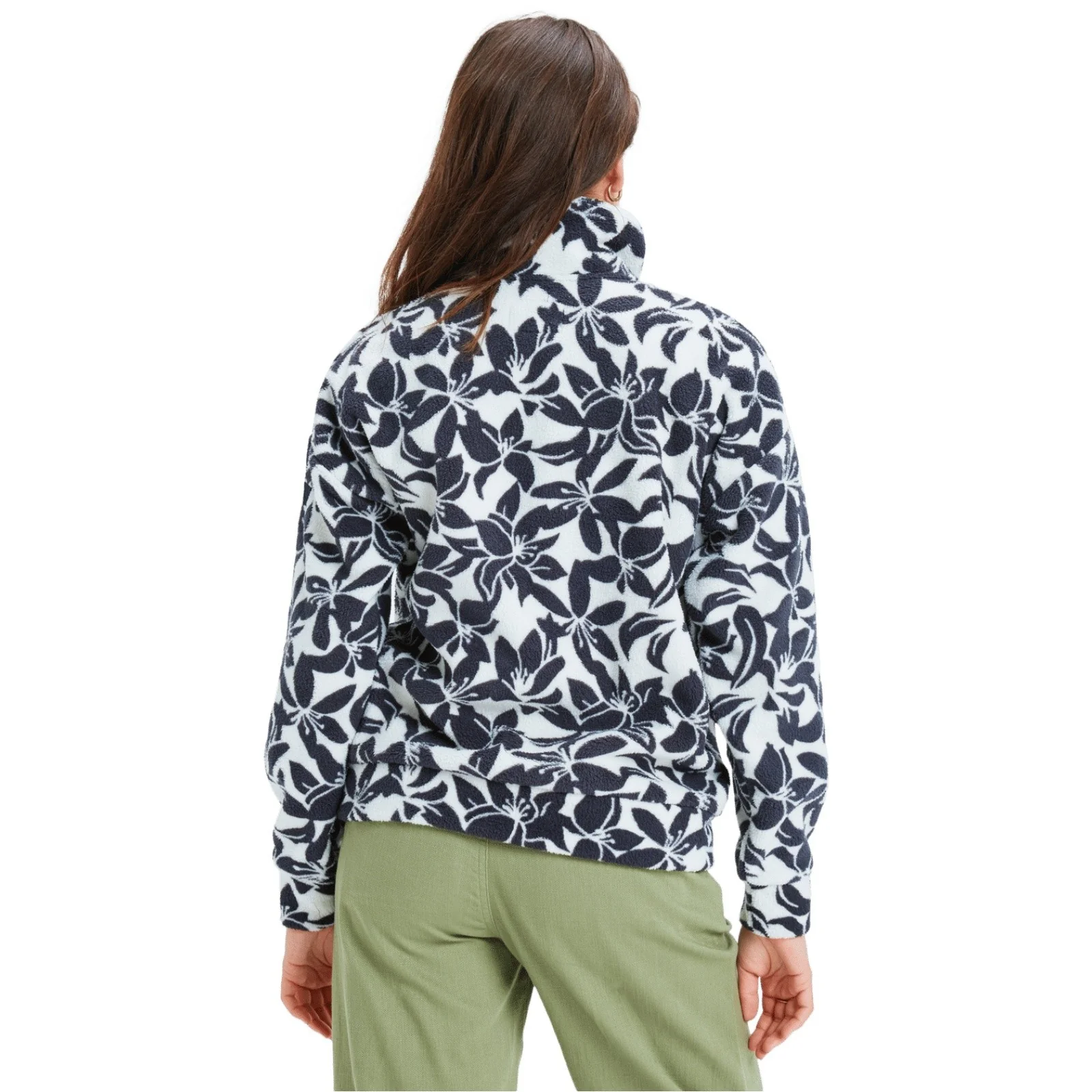 Roxy Womens Live Out Loud Sherpa Half Zip Fleece - Image 8