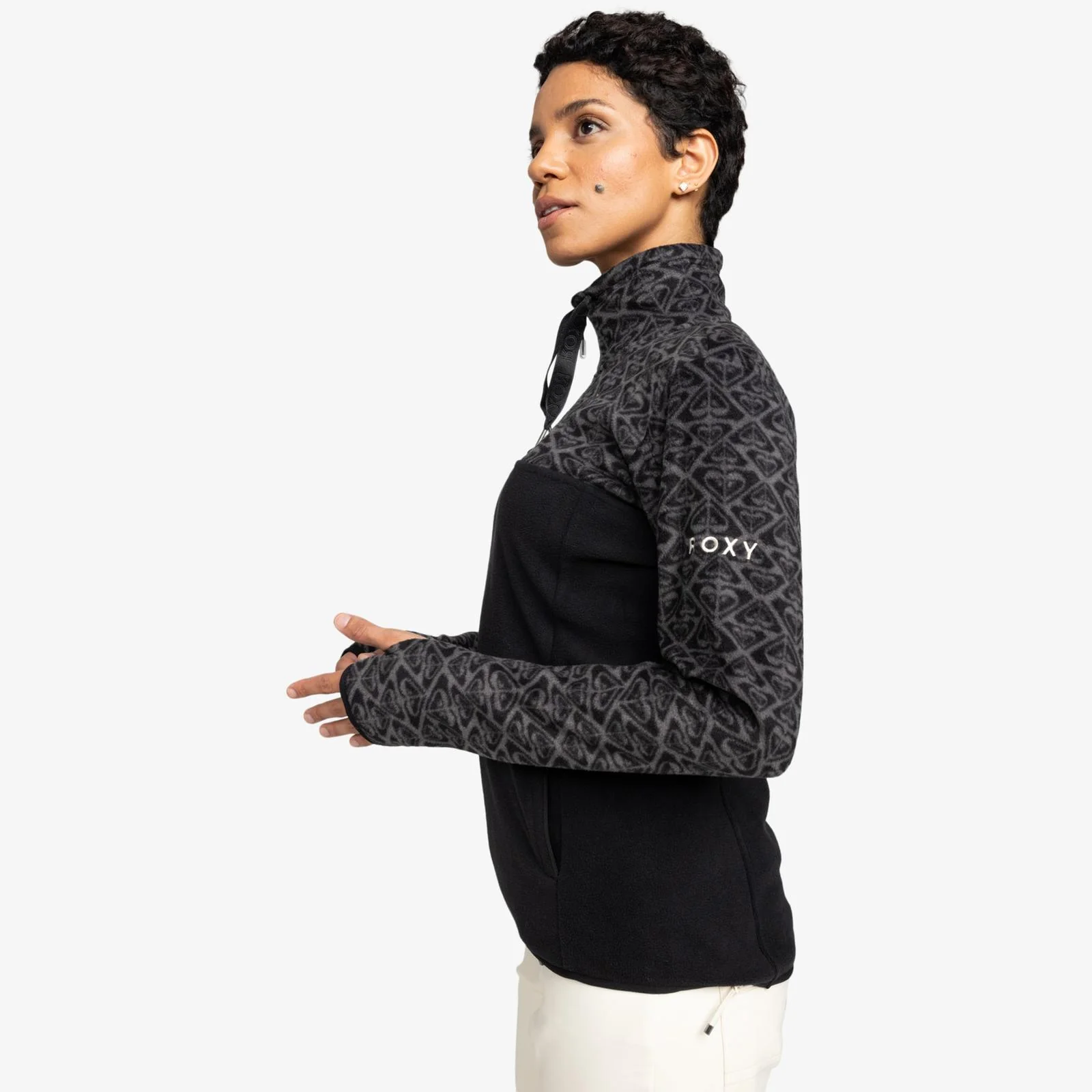 Roxy Womens Sayna Half Zip Pullover Polar Fleece - Image 2