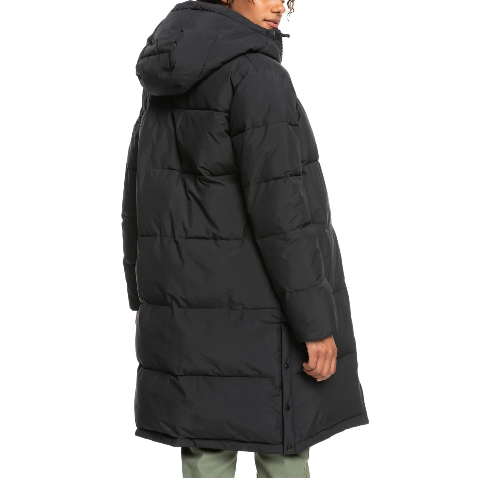 Roxy Womens Test of Time Hooded Long Line Padded Jacket - Image 5