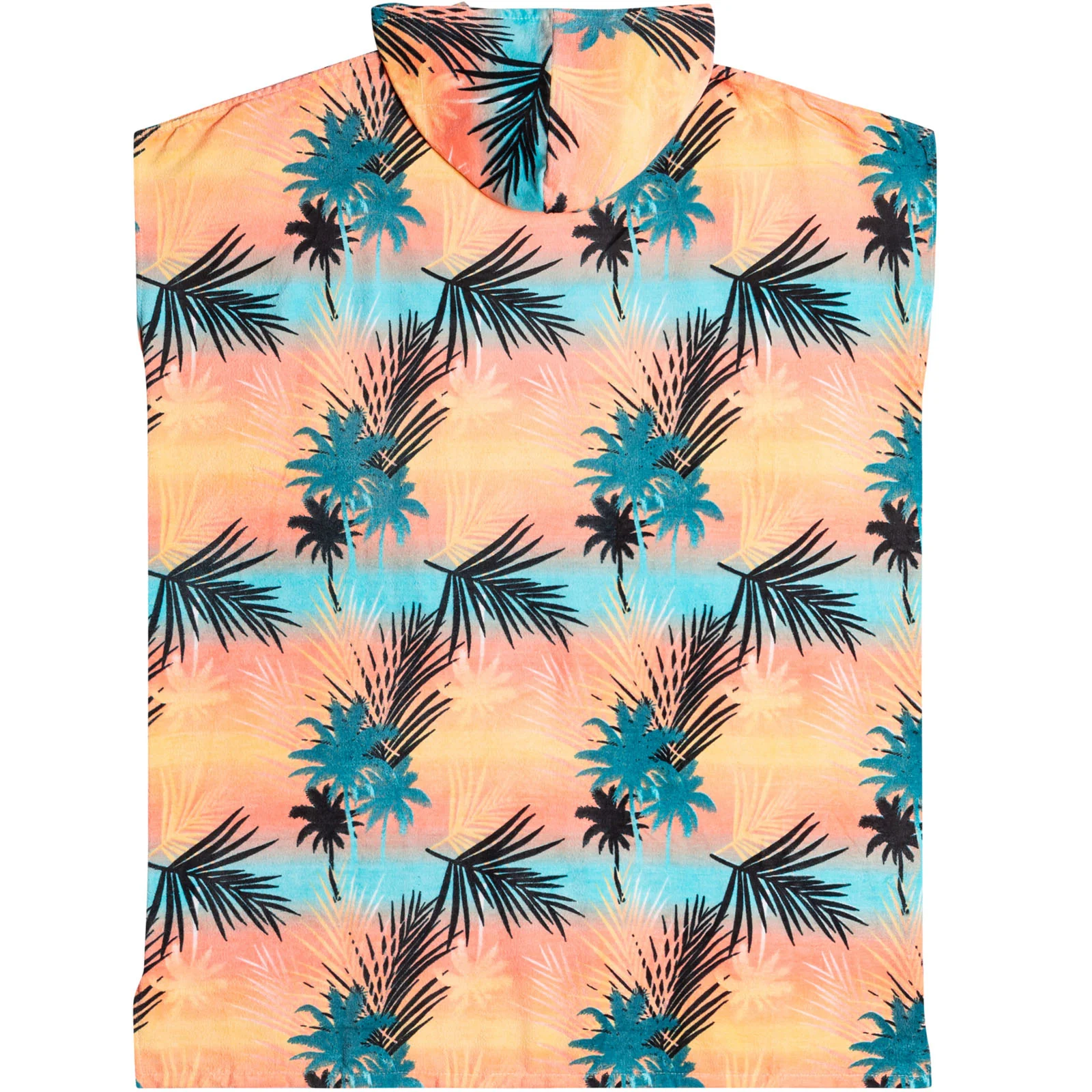 Roxy Womens Warmy Sunset Printed Hooded Towel Poncho - Image 5