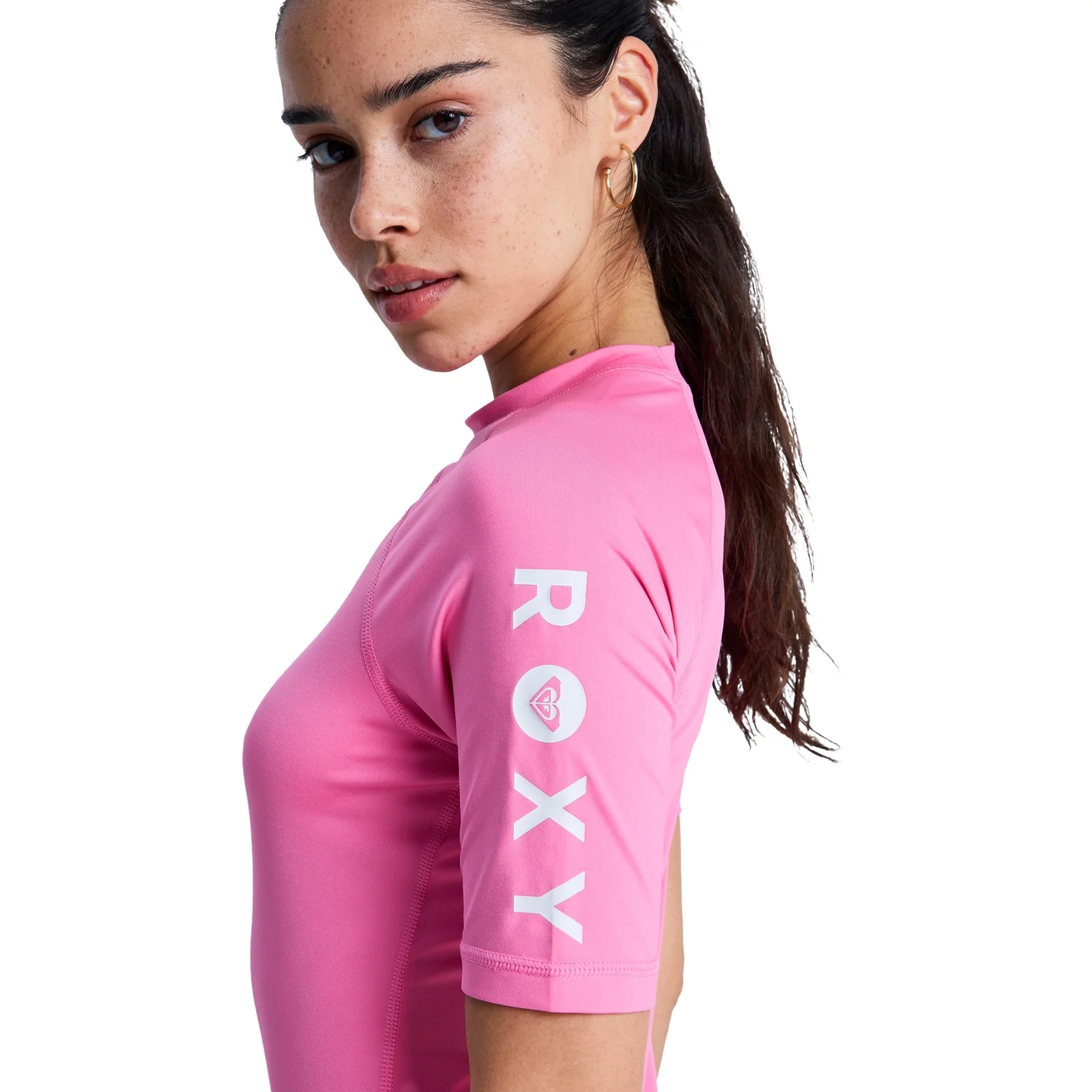Roxy Womens Whole Hearted UPF 50 Short Sleeve Rash Vest - Image 31