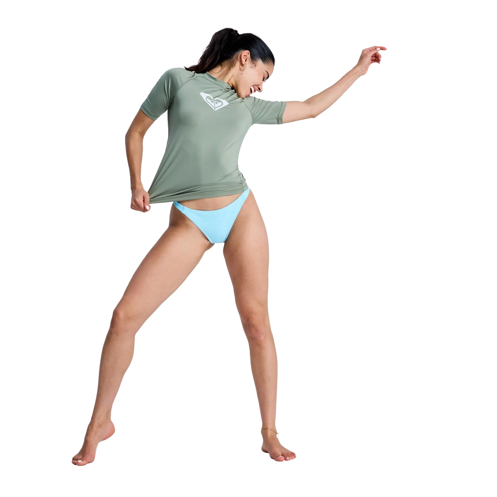 Roxy Womens Whole Hearted UPF 50 Short Sleeve Rash Vest - Image 51