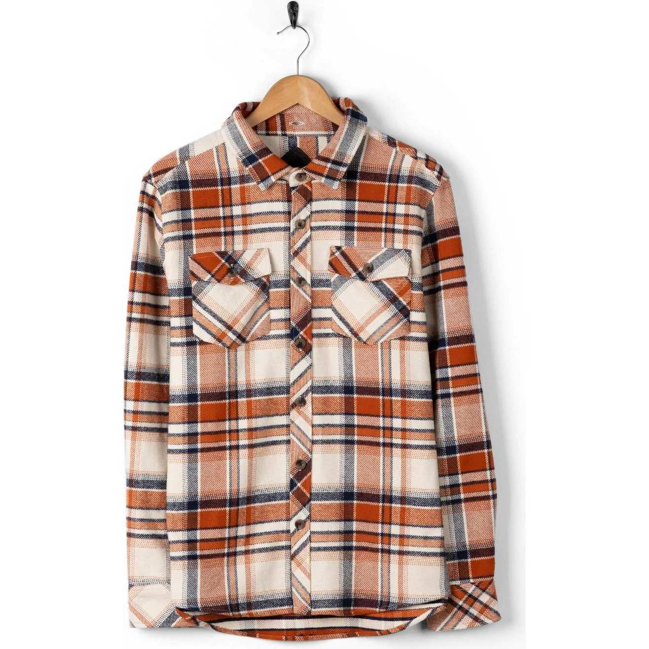 Saltrock Mens Beale Hooded Check Long Sleeve Shirt - Image 6