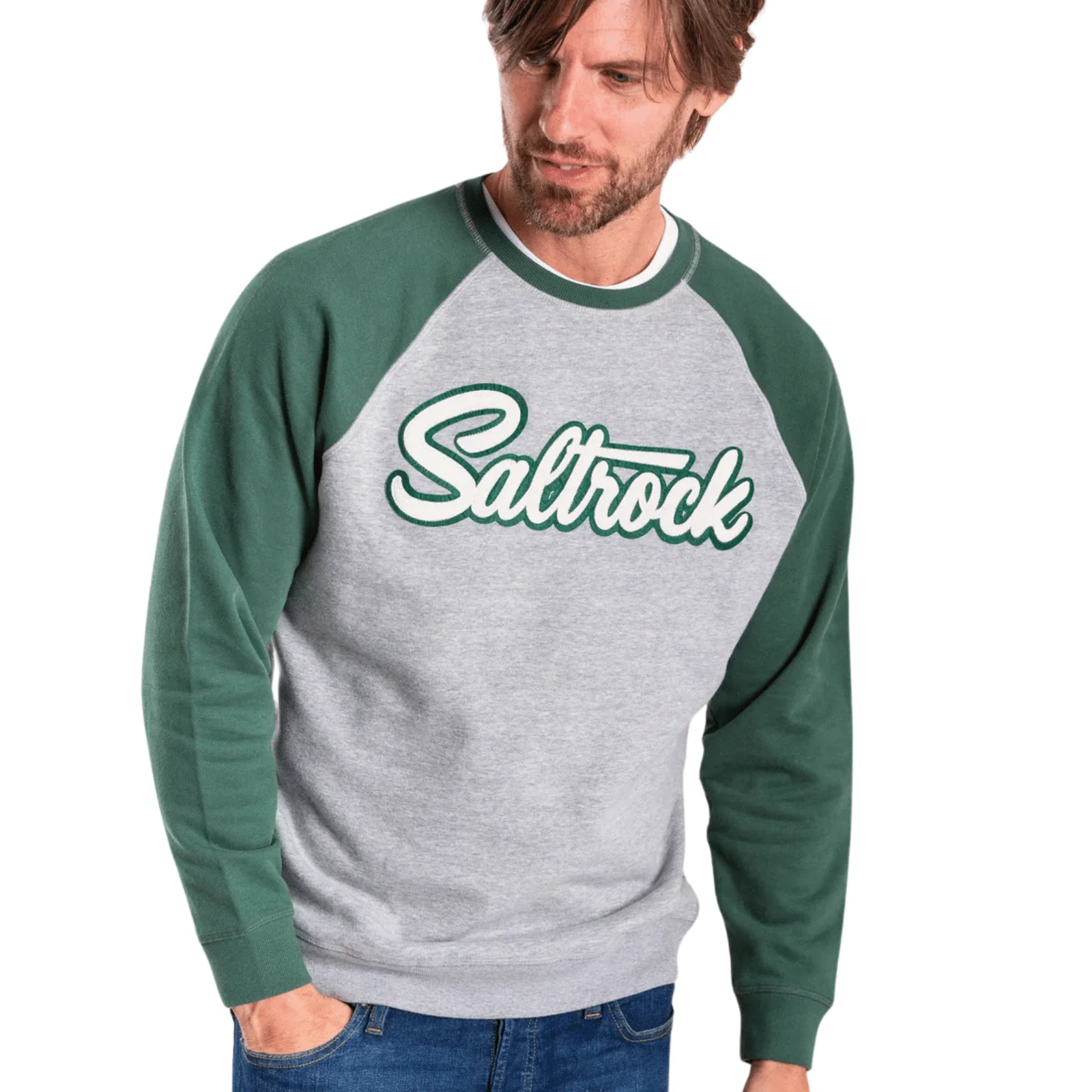 Saltrock Mens Camo Leaf Flame Graphic Sweatshirt - Image 5