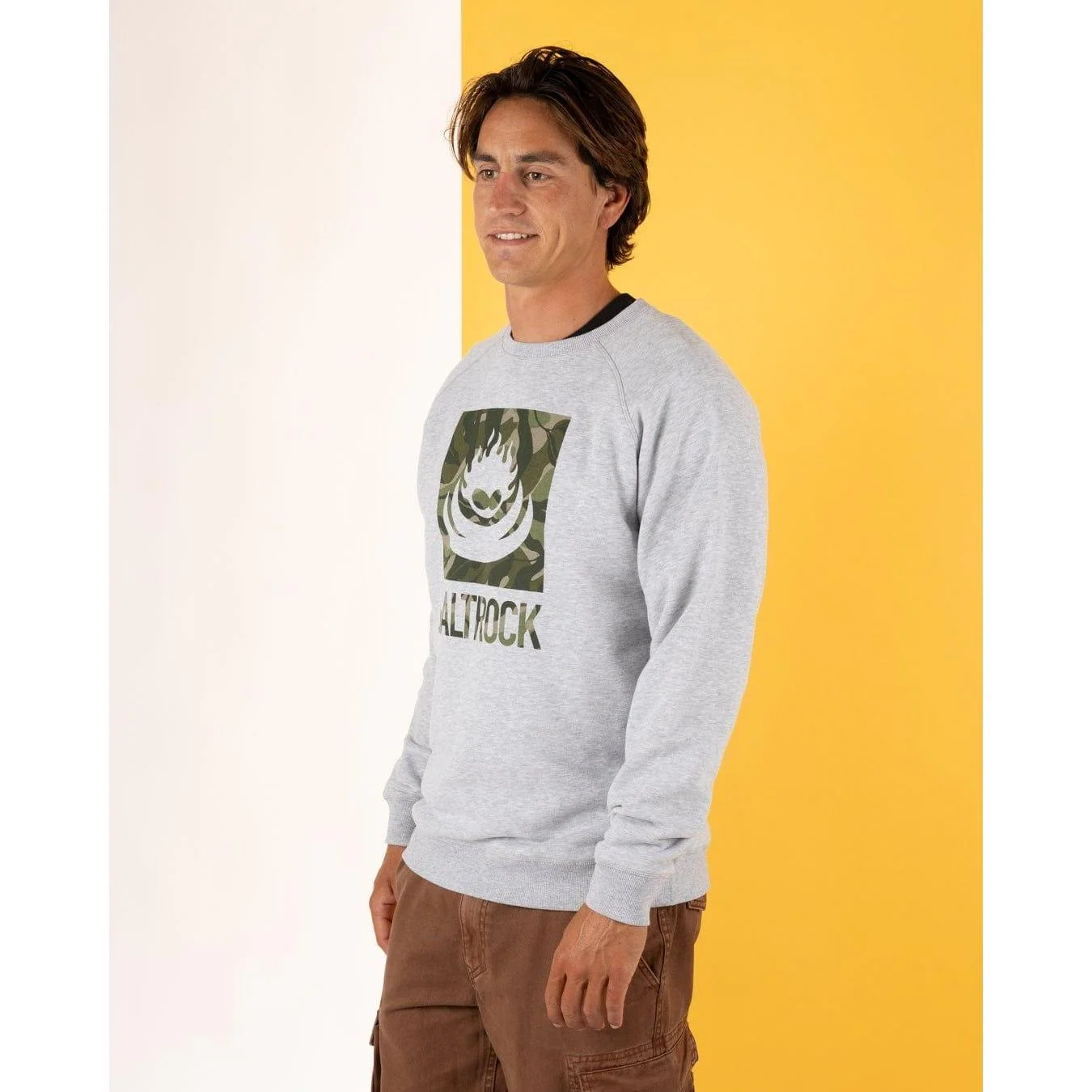 Saltrock Mens Camo Leaf Flame Graphic Sweatshirt - Image 8