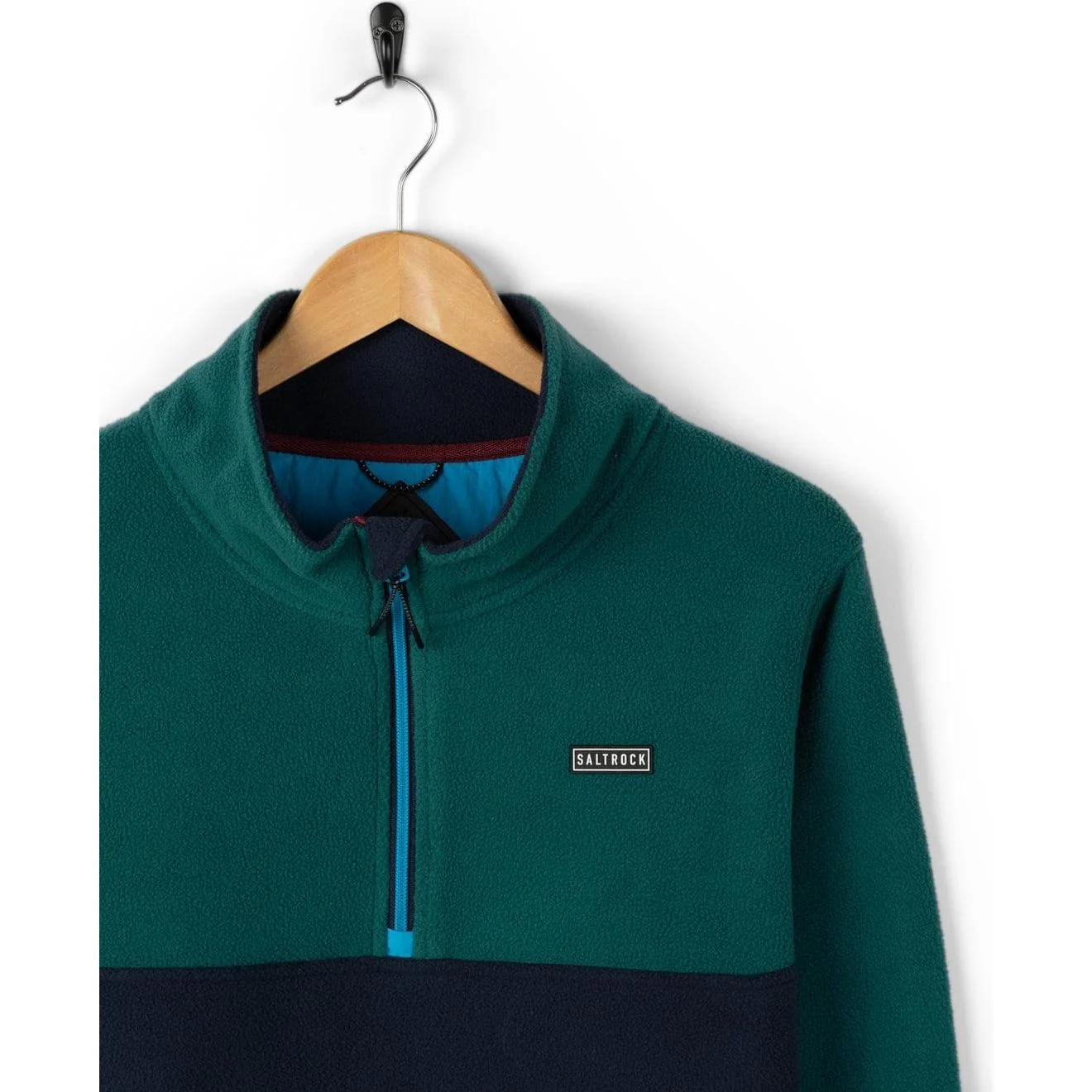 Saltrock Mens Theo Block Micro Half Zip Fleece - Image 7