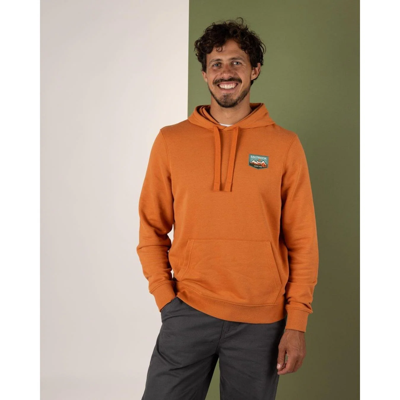 Saltrock Mens Upland Graphic Pop Hoodie - Image 2