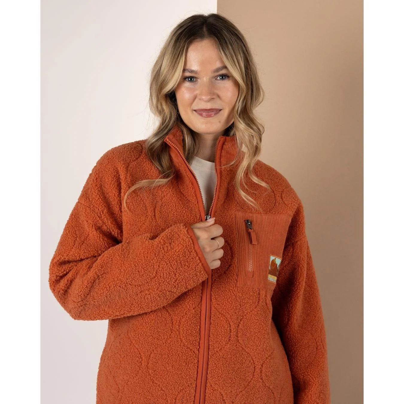 Saltrock Womens Jarvis Jacquard Full Zip Fleece - Image 2