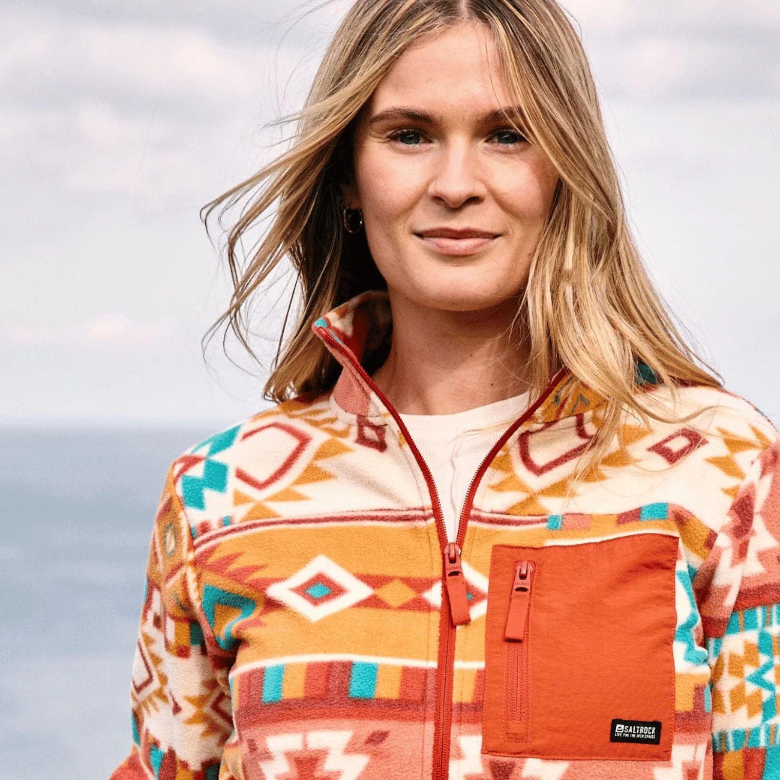 Saltrock Womens Patchwork Ava Full Zip Fleece - Image 3