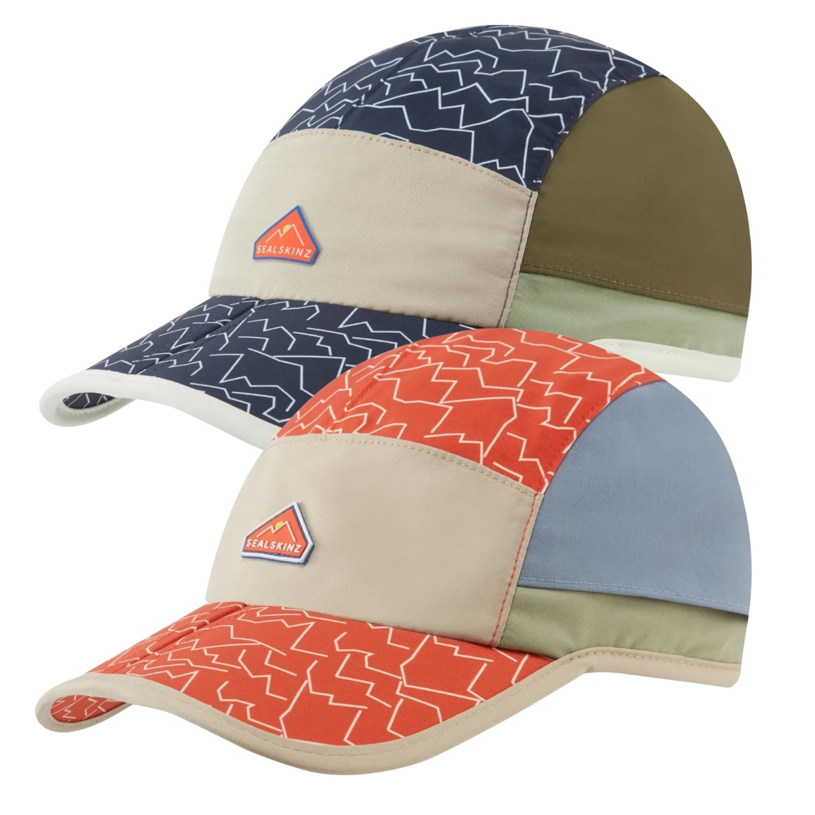 Sealskinz Mens Poringland Print Foldable SPF Hiking Baseball Cap