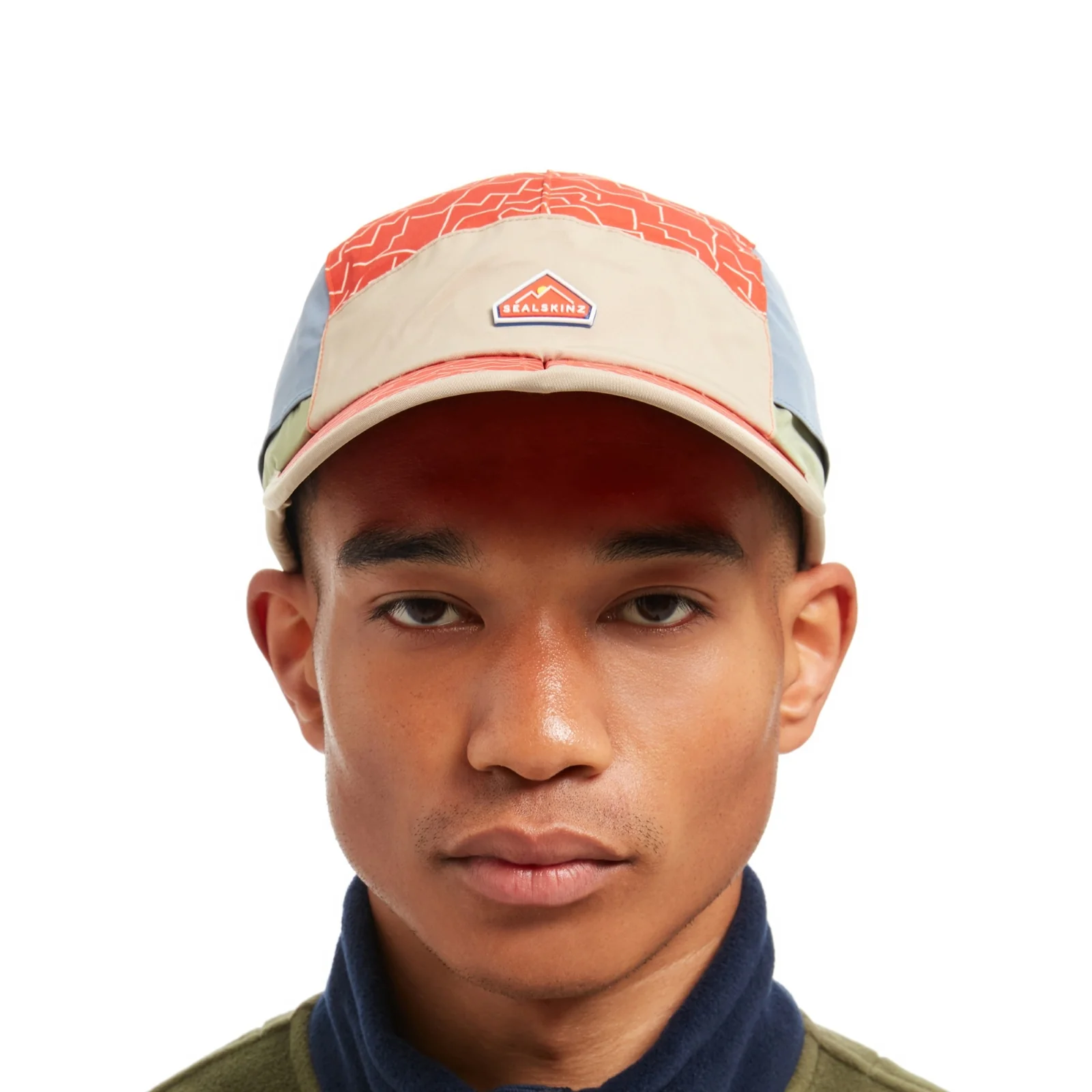 Sealskinz Mens Poringland Print Foldable SPF Hiking Baseball Cap - Image 7