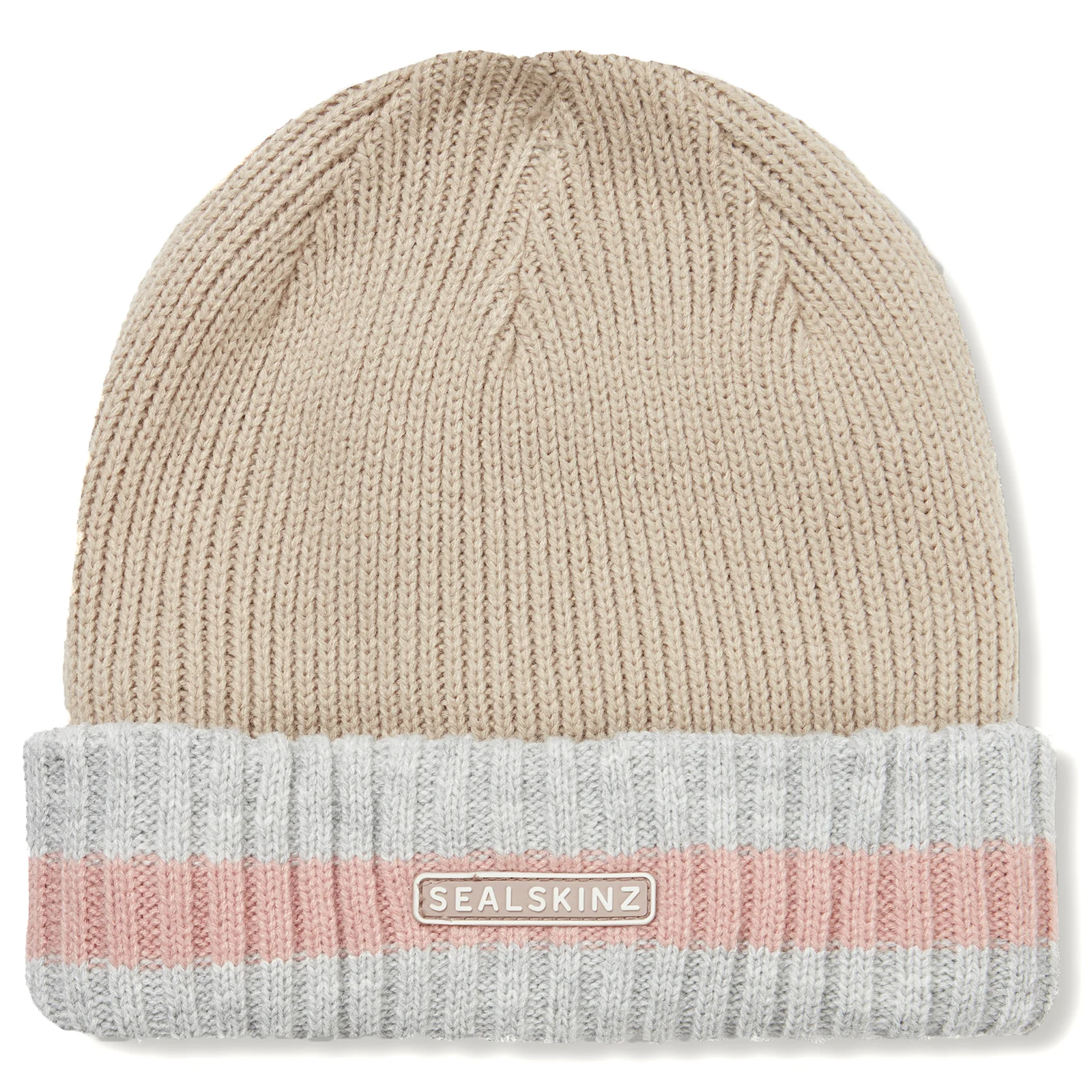 Sealskinz Unisex Holkham Waterproof Striped Roll Cuff Beanie - Image 4