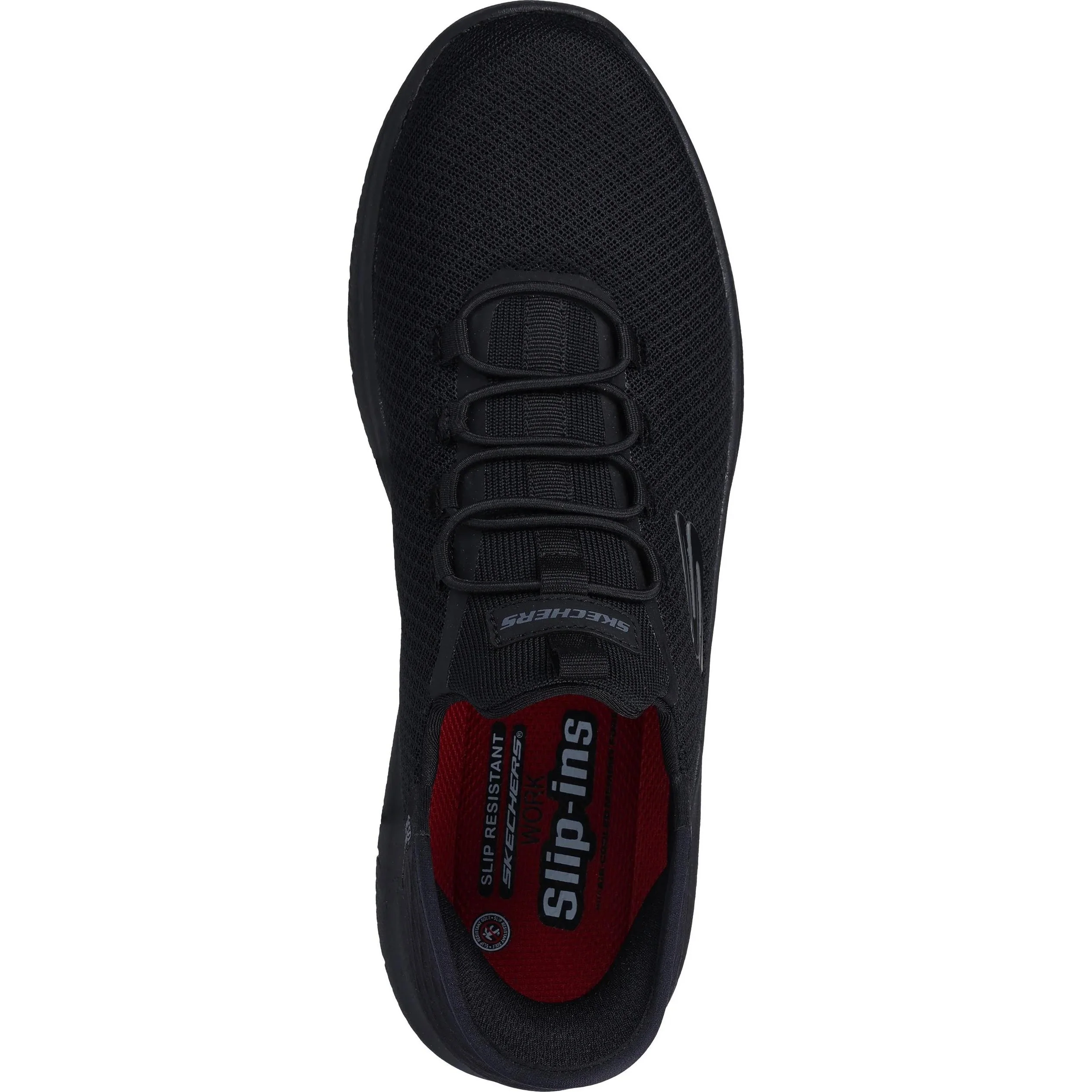 Skechers Mens Summits - Colsin Slip-ins Work Trainers - Black - Image 3