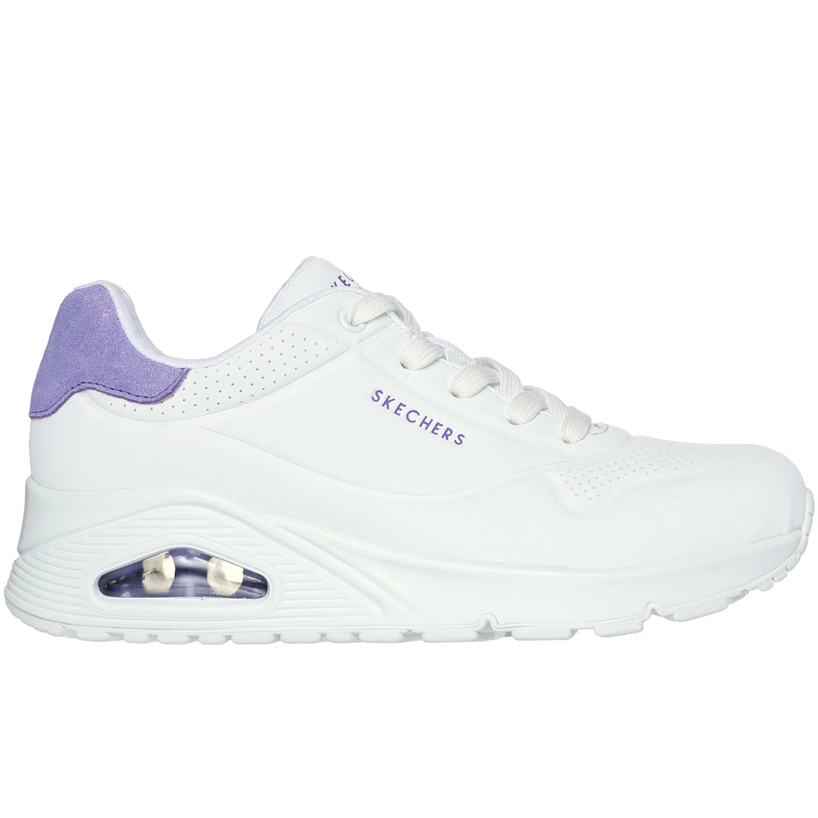 Skechers Womens Uno Pop Back Memory Foam Trainers - Image 3
