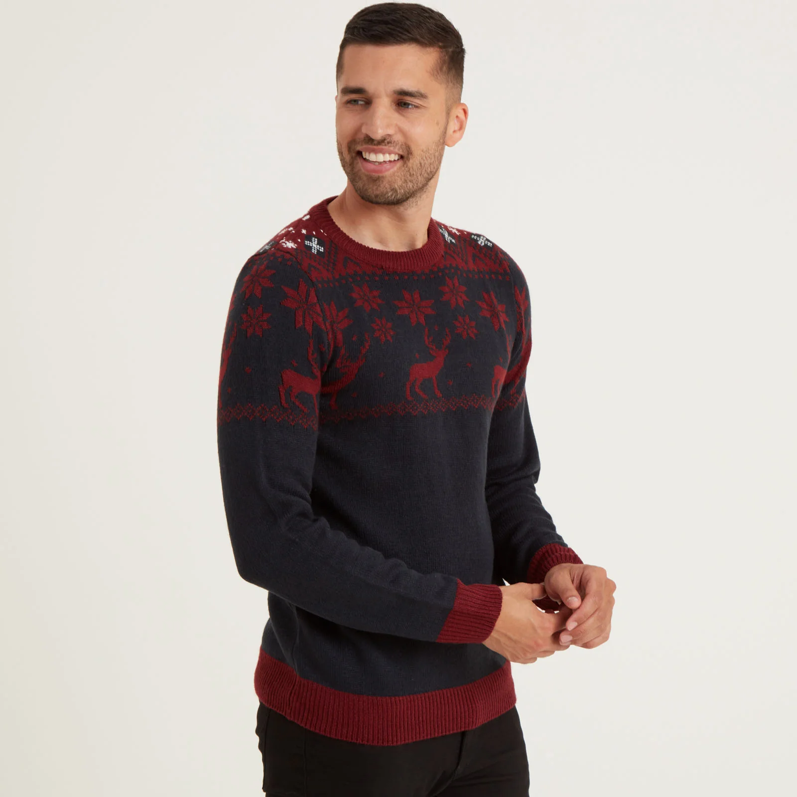 Snuggaroo Fair Isle Reindeer Christmas Jumper - Image 16