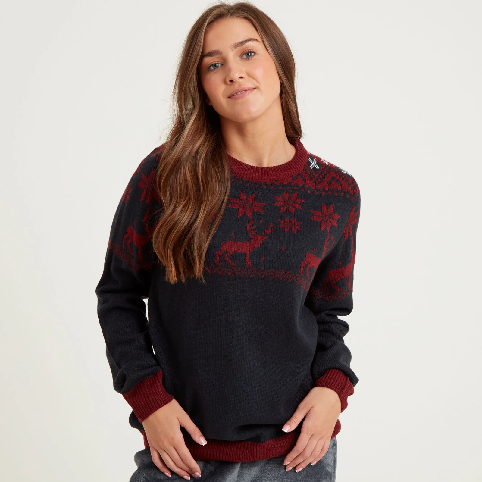 Snuggaroo Fair Isle Reindeer Christmas Jumper - Image 28