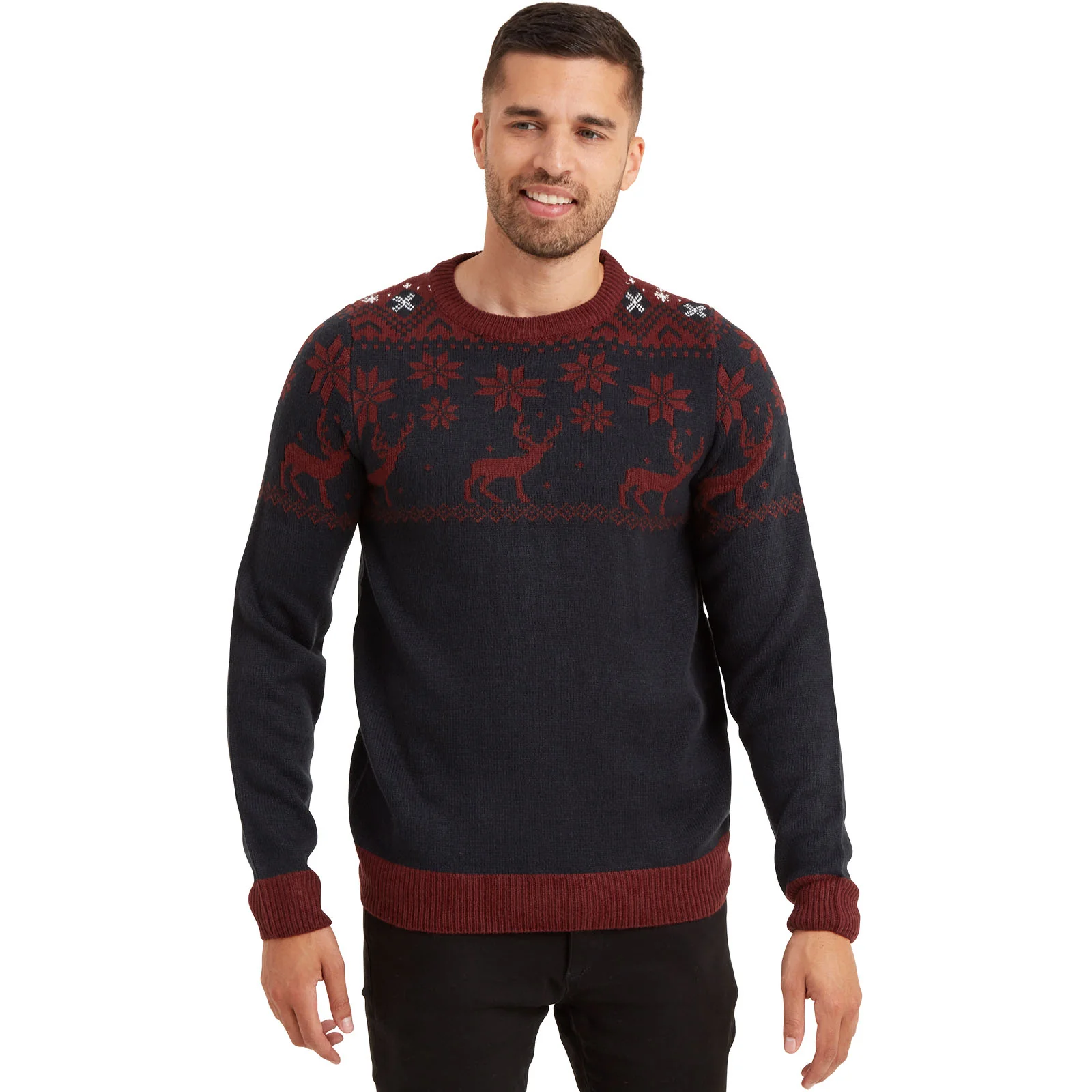 Snuggaroo Fair Isle Reindeer Christmas Jumper - Image 4