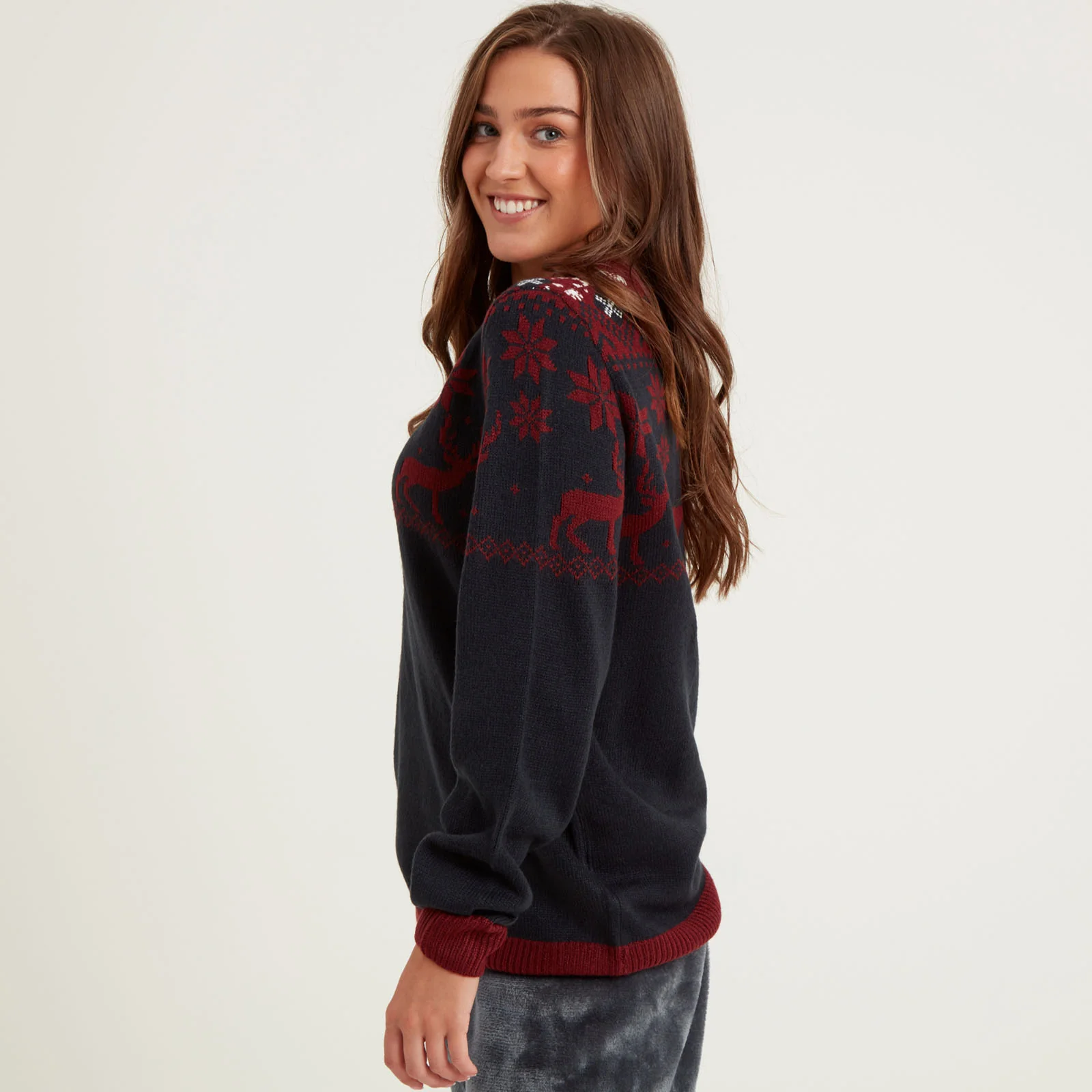 Snuggaroo Fair Isle Reindeer Christmas Jumper - Image 40