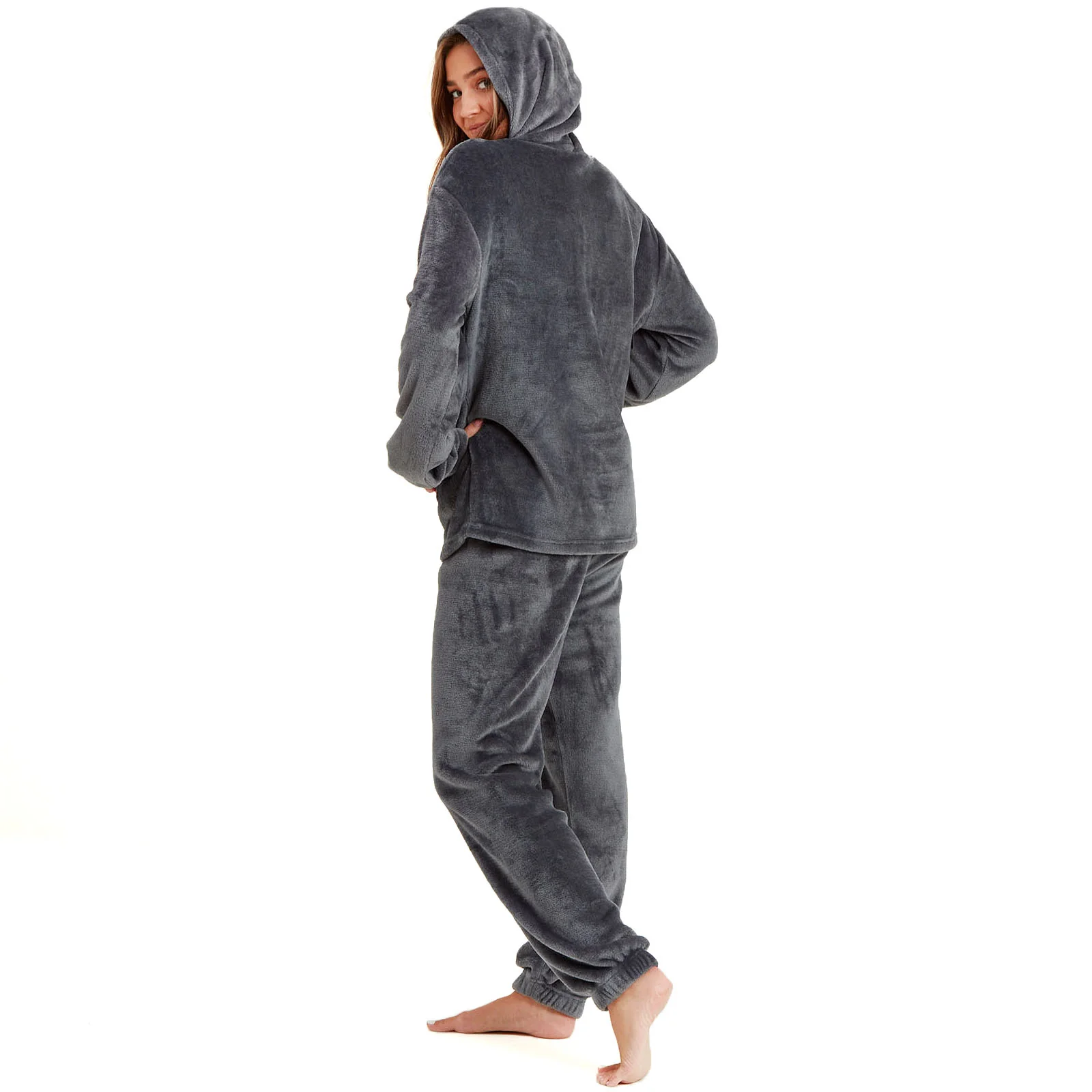Snuggaroo Womens Soft Fleece Hooded Loungewear Set - Image 14